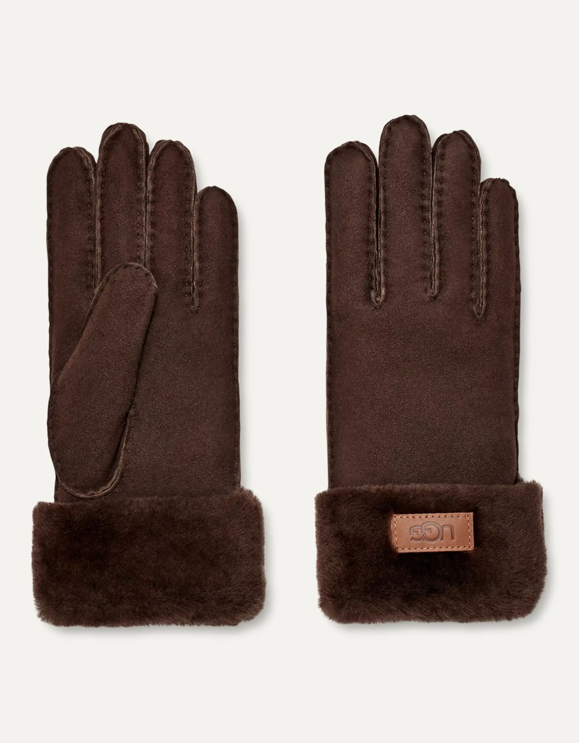 Ugg Turn Cuff Glove Handschoenen Bruin 17369