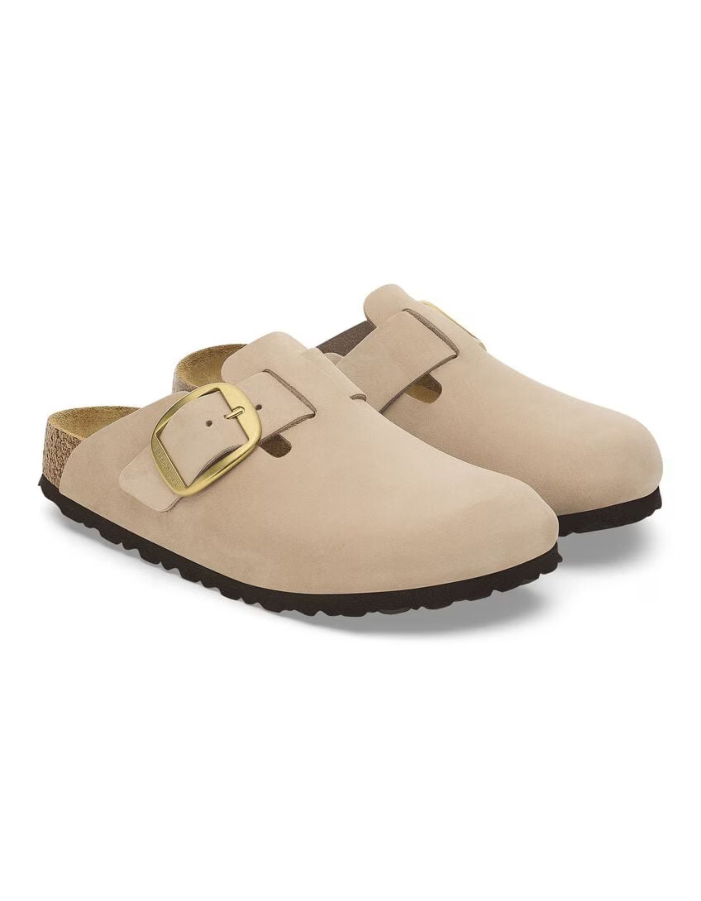 Birkenstock Boston Big Buckle Slippers Zand 1028052