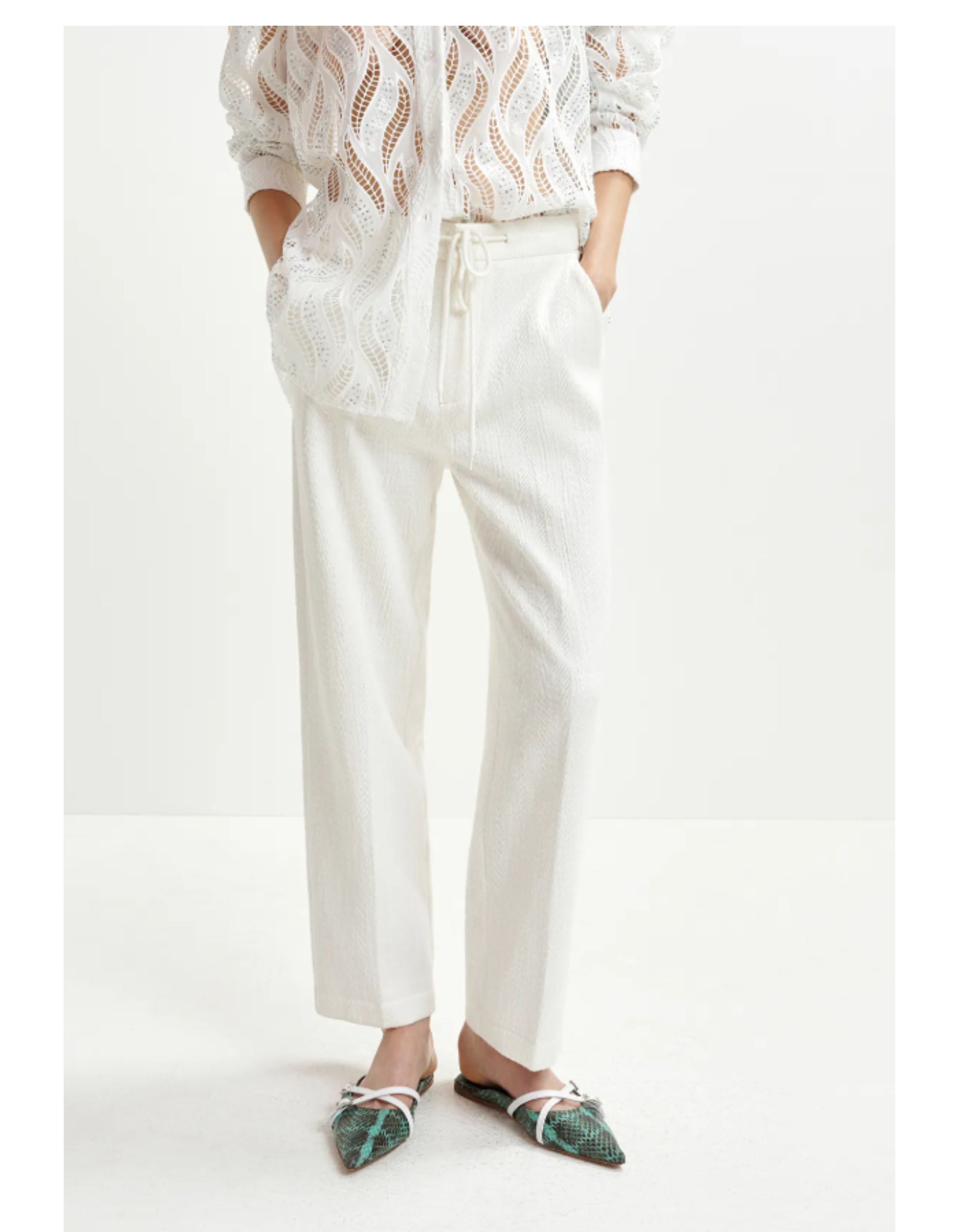 Essentiel Antwerp  Pantalons Off White Heftig