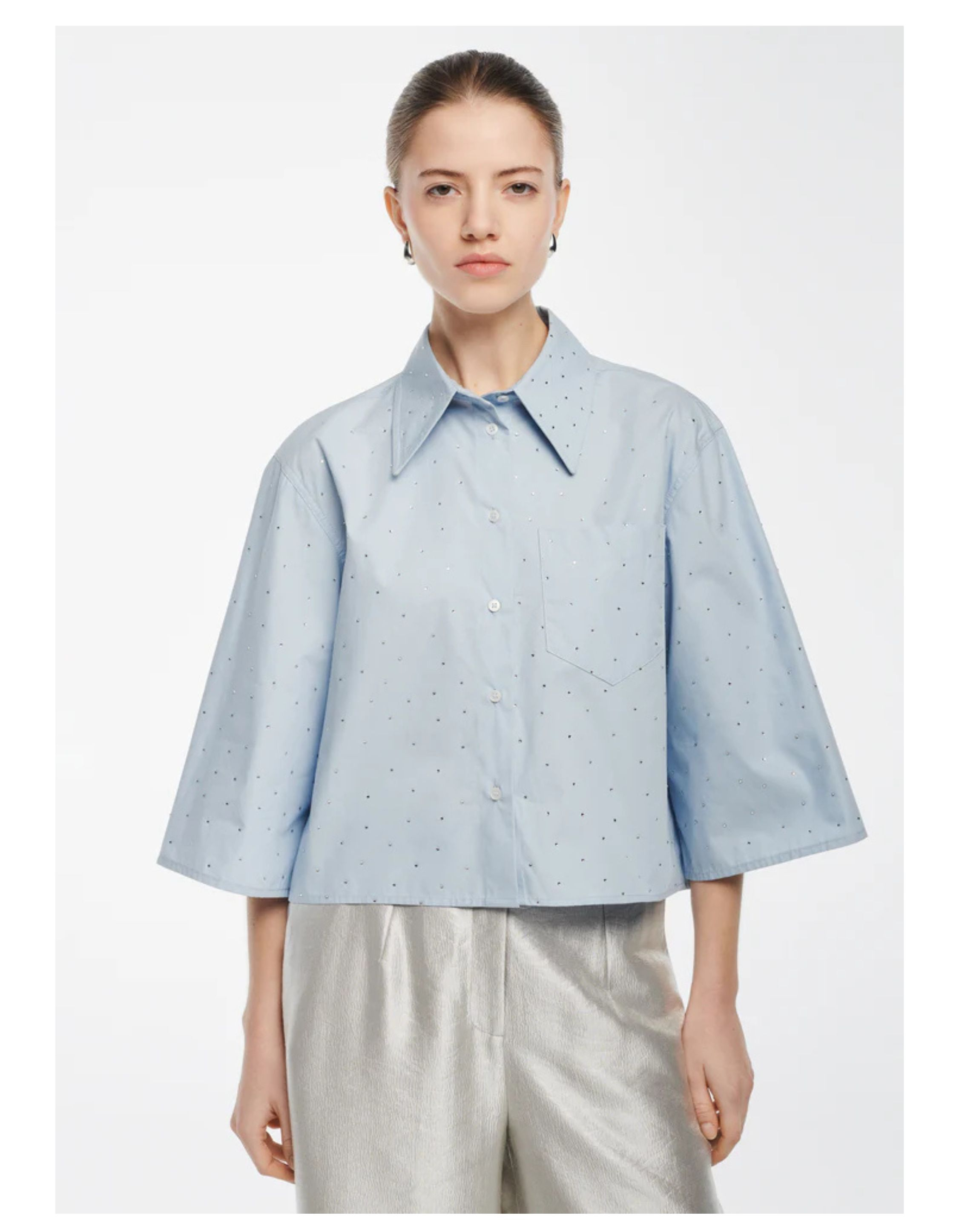 Studio Ar Xia Blouses Blauw 19tl251050.01