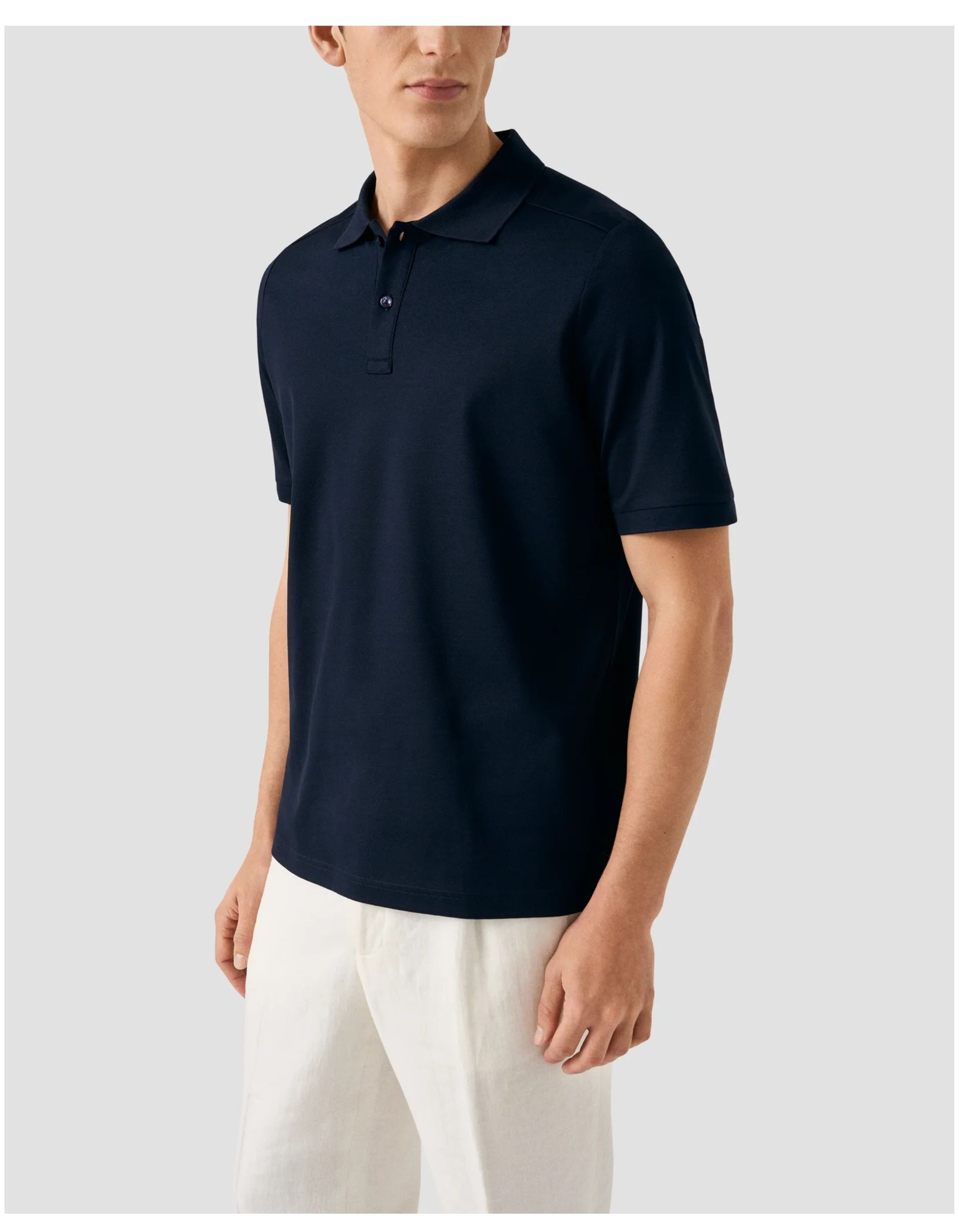 Eton  Polos Donkerblauw 10001294028