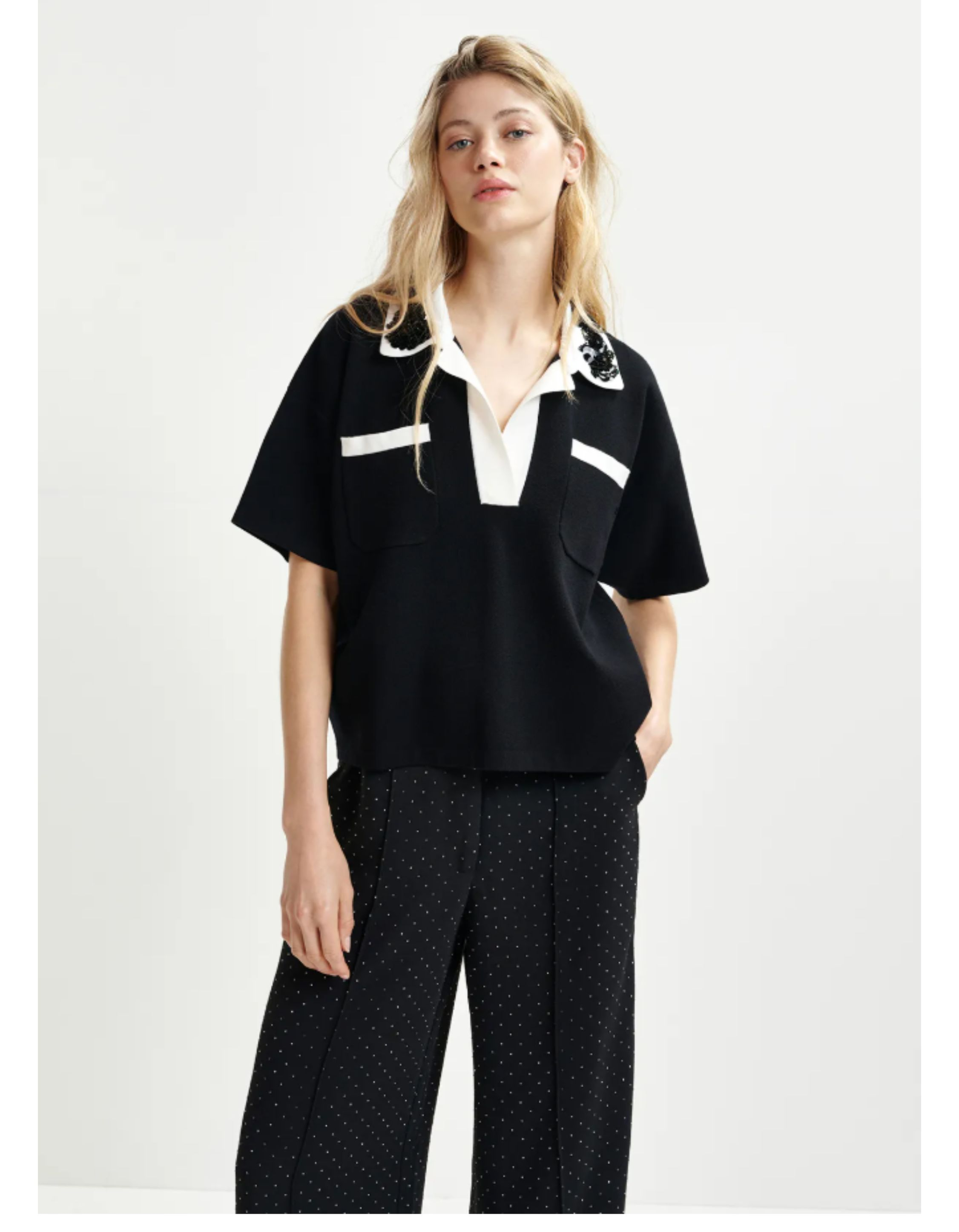 Essentiel Antwerp  Polos Zwart Hoiseau