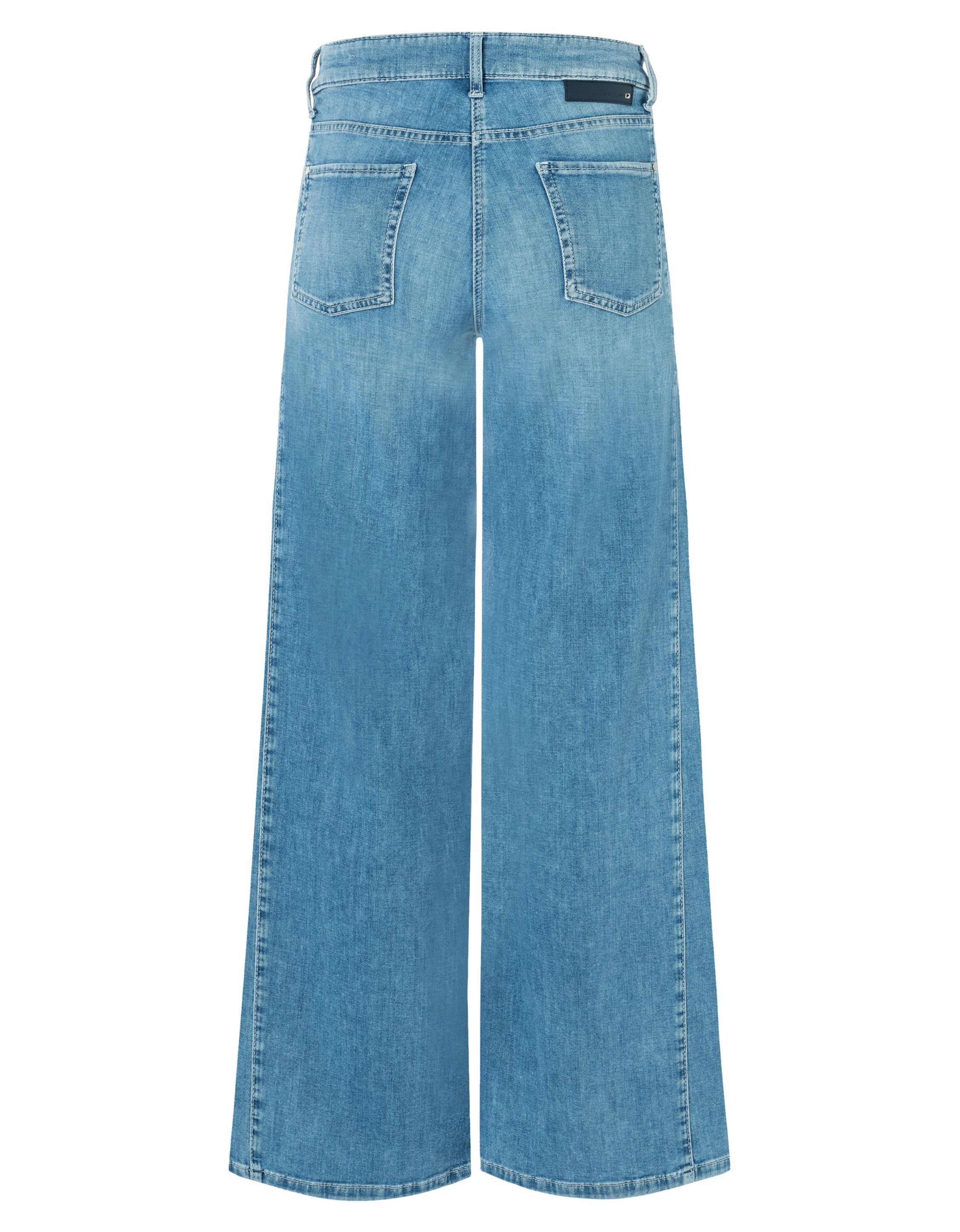 Cambio Palazzo Patch Jeans Blauw 9150 0056 04