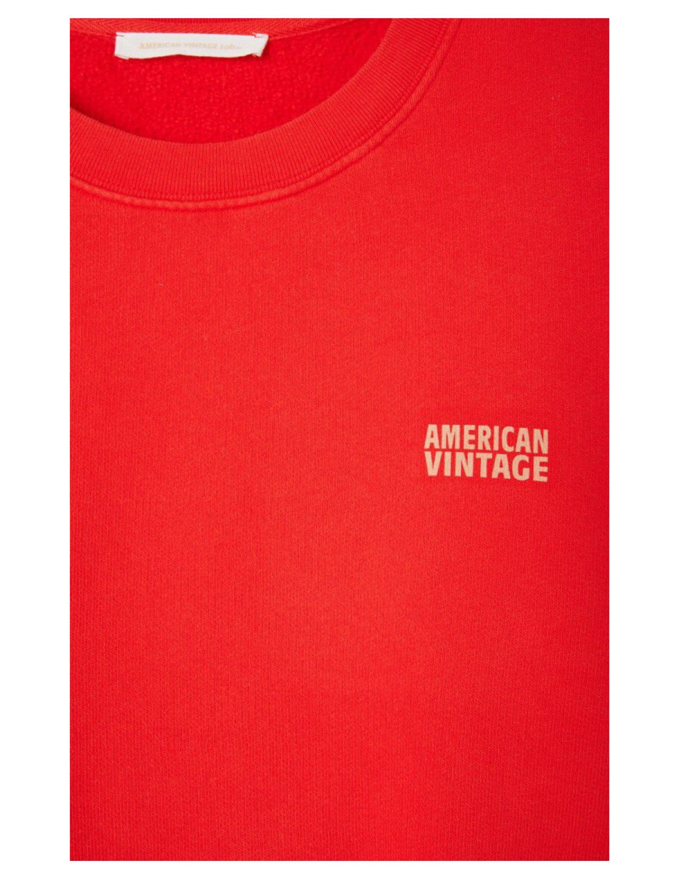 American Vintage Izubird Sweaters Rood Izu03ae25