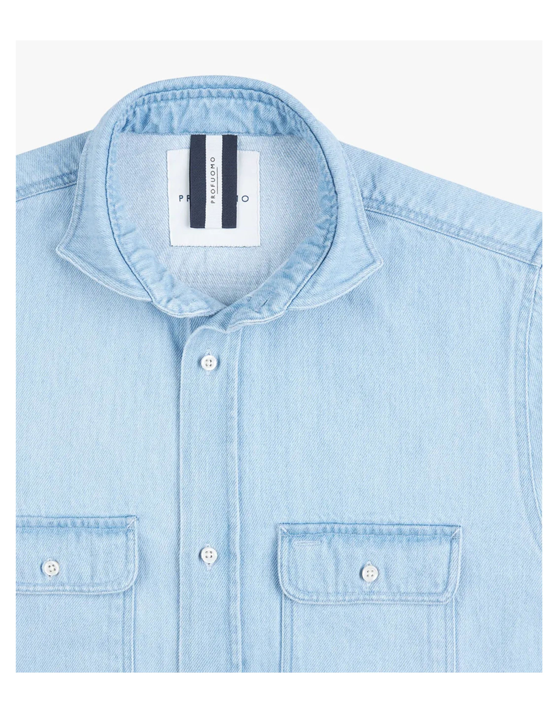 Profuomo  Overshirts Blauw Ppwf10007