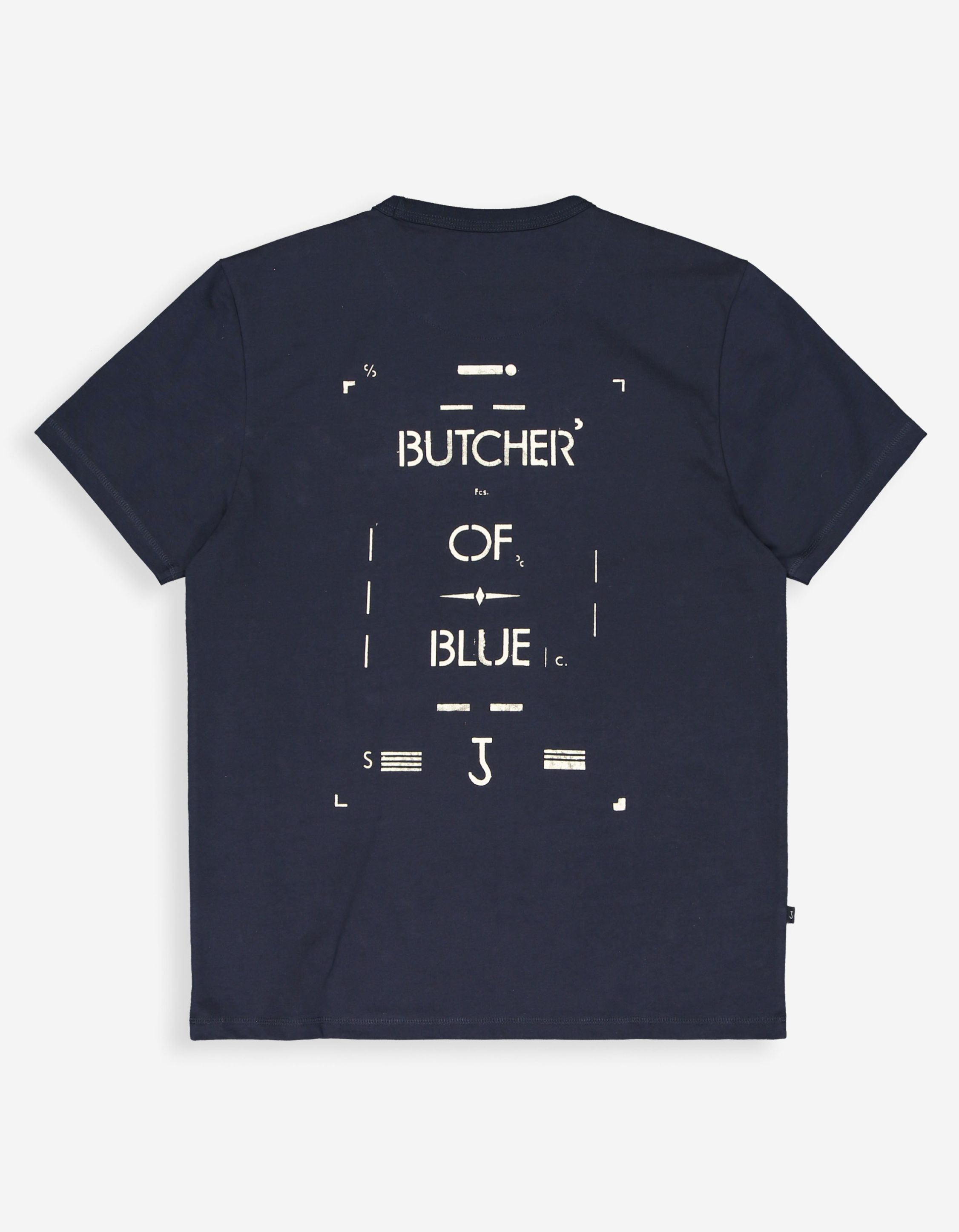 Butcher Of Blue Army Stencil Tee T-shirts Donkerblauw M2512004