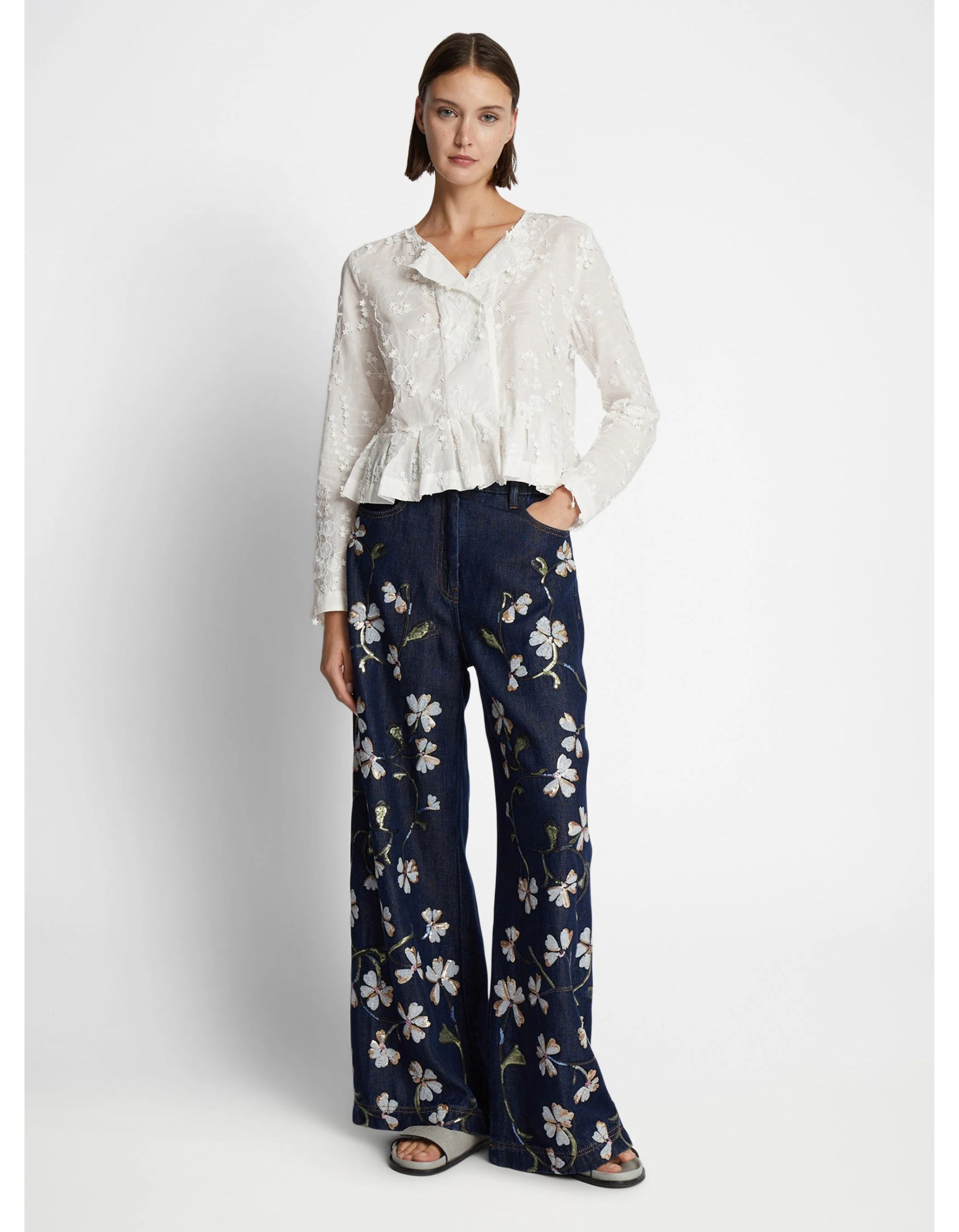 Munthe Fridoline Blouses Off White 251 1045 25125