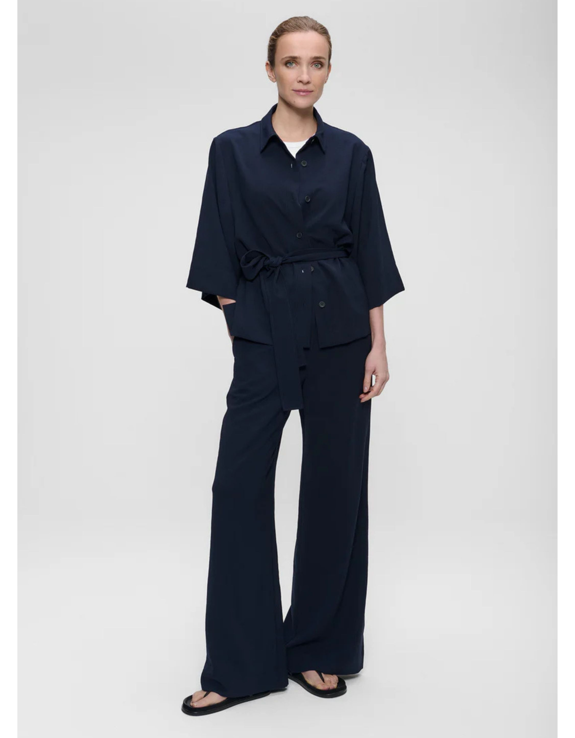 Zenggi  Blouses Donkerblauw V04-1026 289