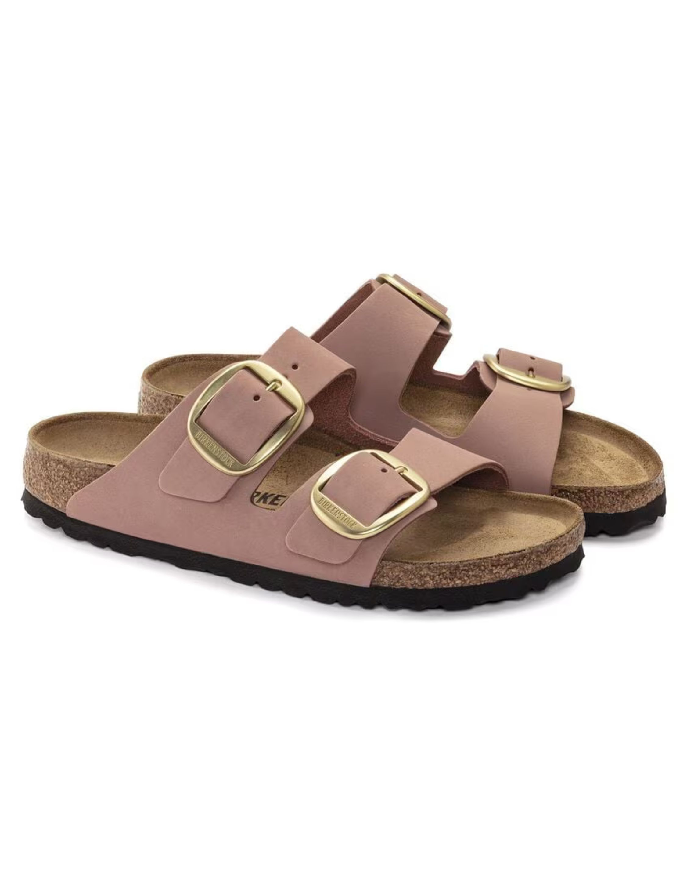 Birkenstock Arizona Big Buckle Nubuk Slippers Oud Rose 1024074