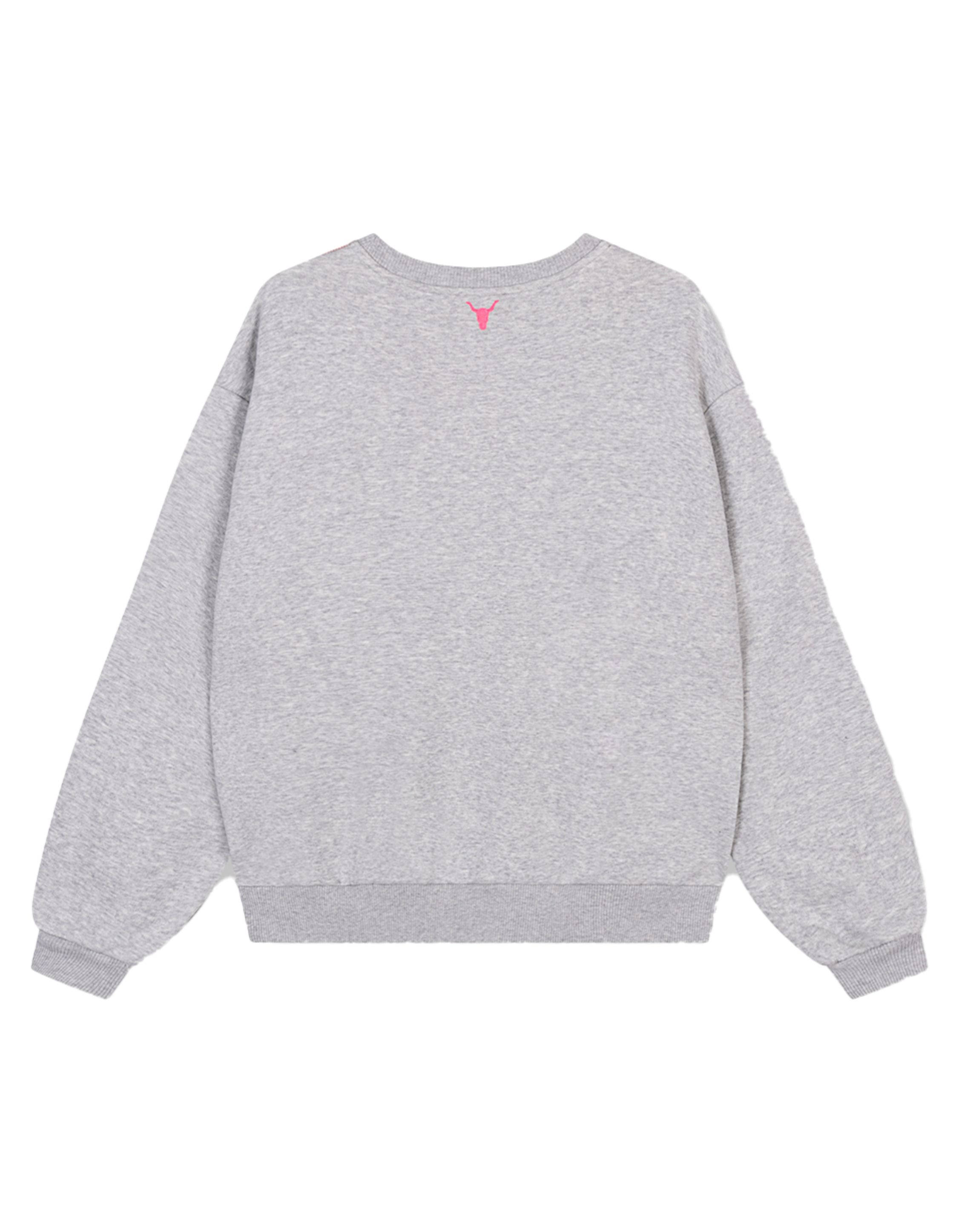 Alix The Label Stripe Tape Sweater Sweaters Grijs 2502837097