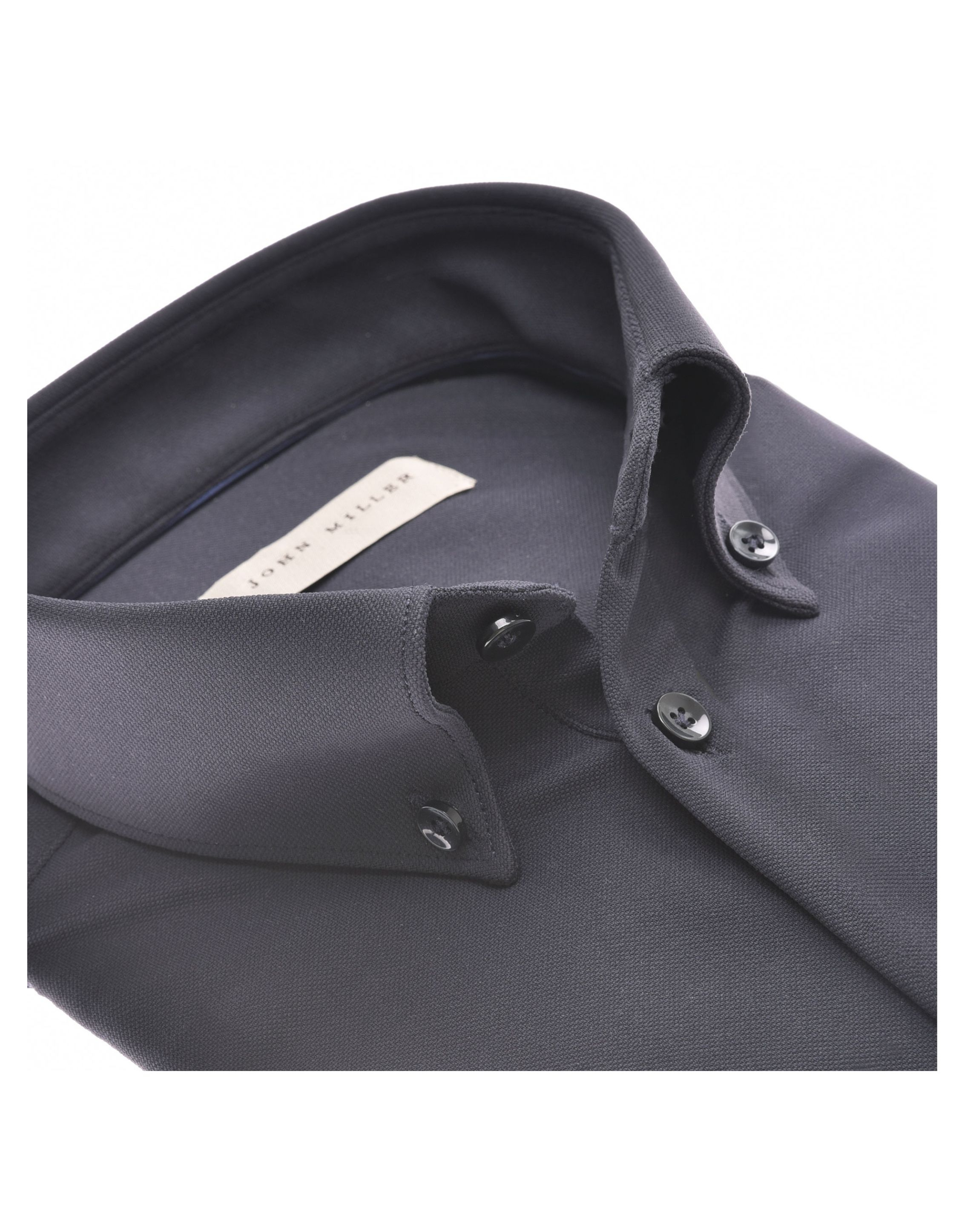 John Miller  Lange Mouw Overhemden Donkerblauw 5142040