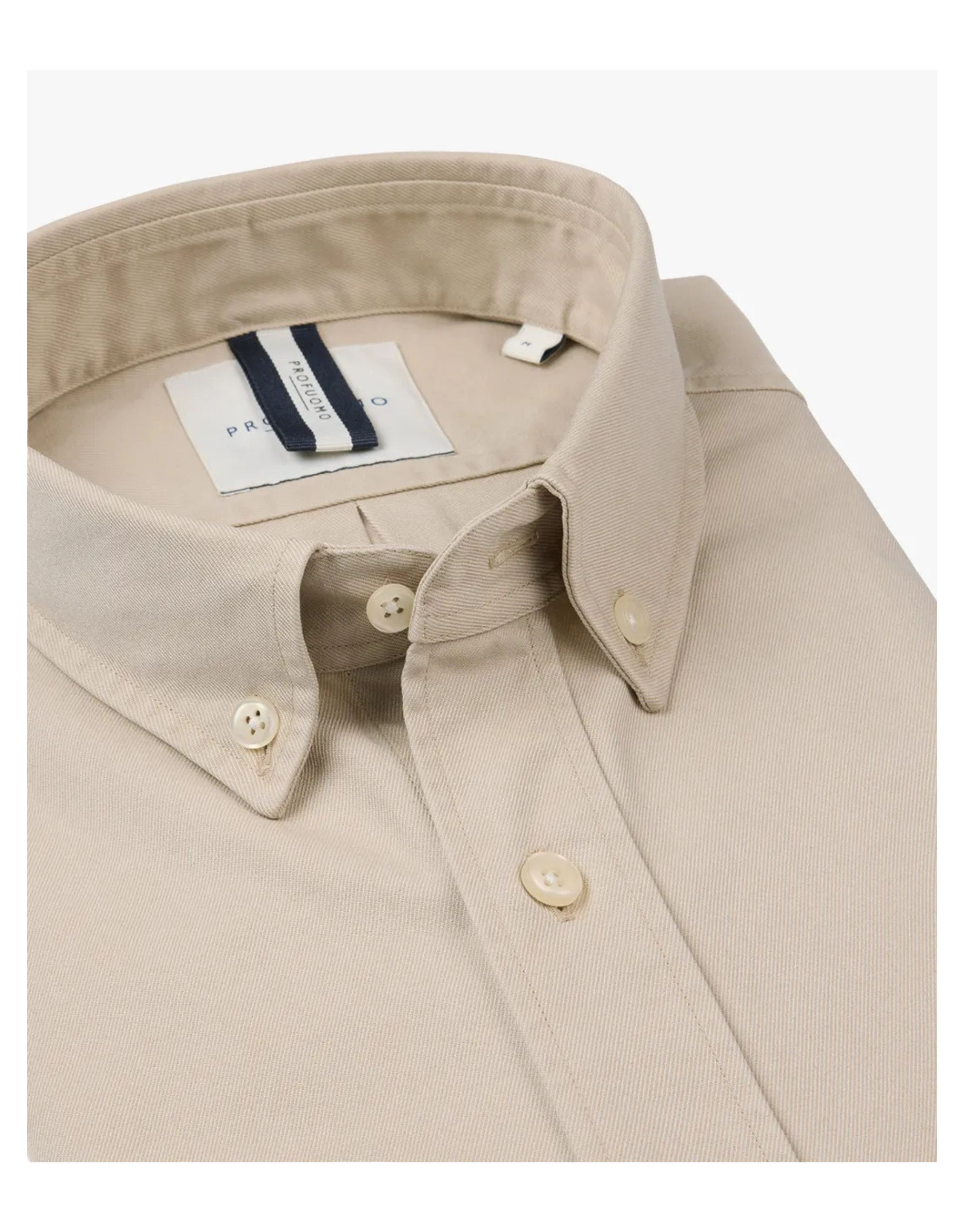Profuomo  Lange Mouw Overhemden Beige Ppwh10044