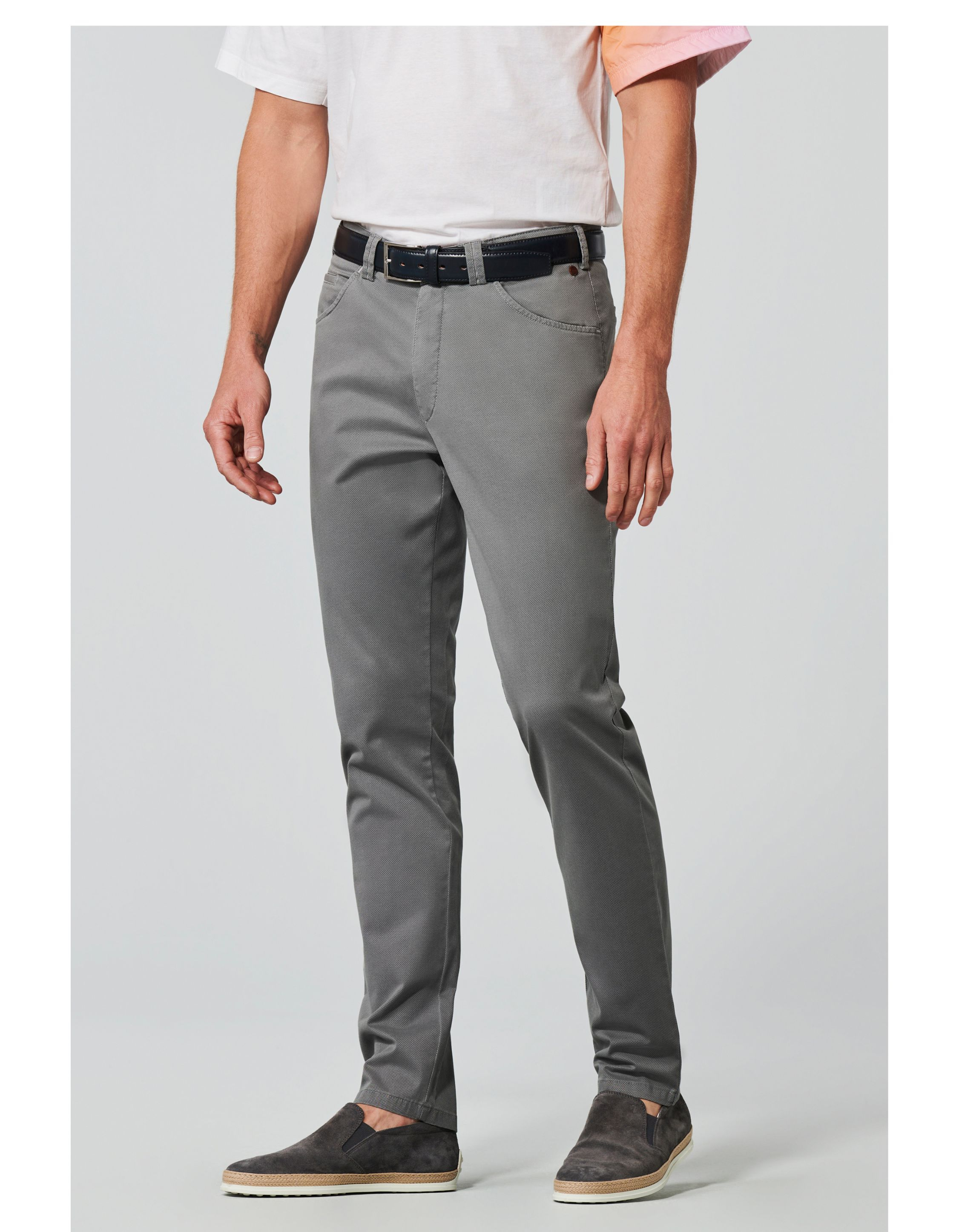 Meyer Dublin Pantalons Grijs 1-5056
