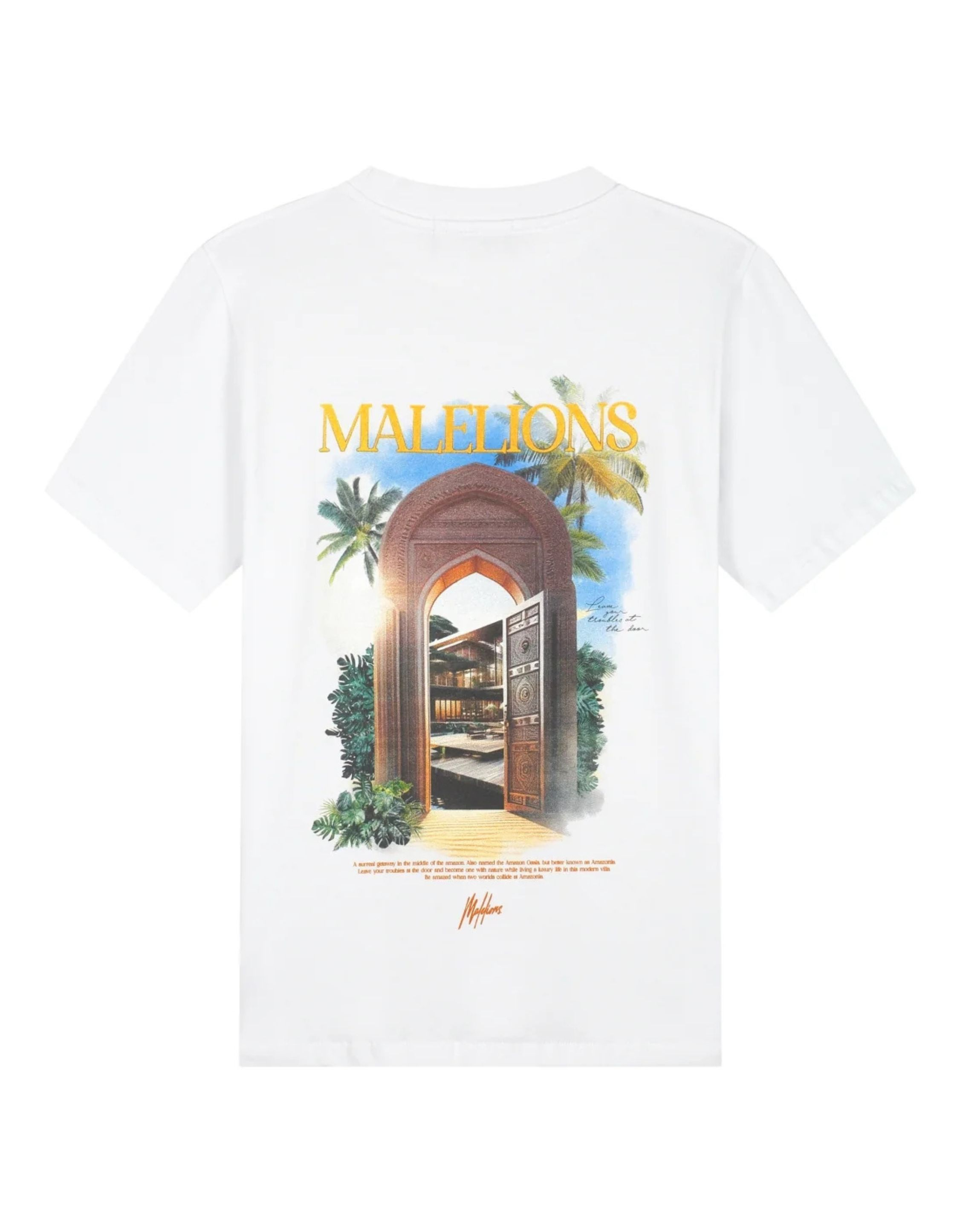 Malelions Amazon T-shirt T-shirts Wit Mm2-ss25-39