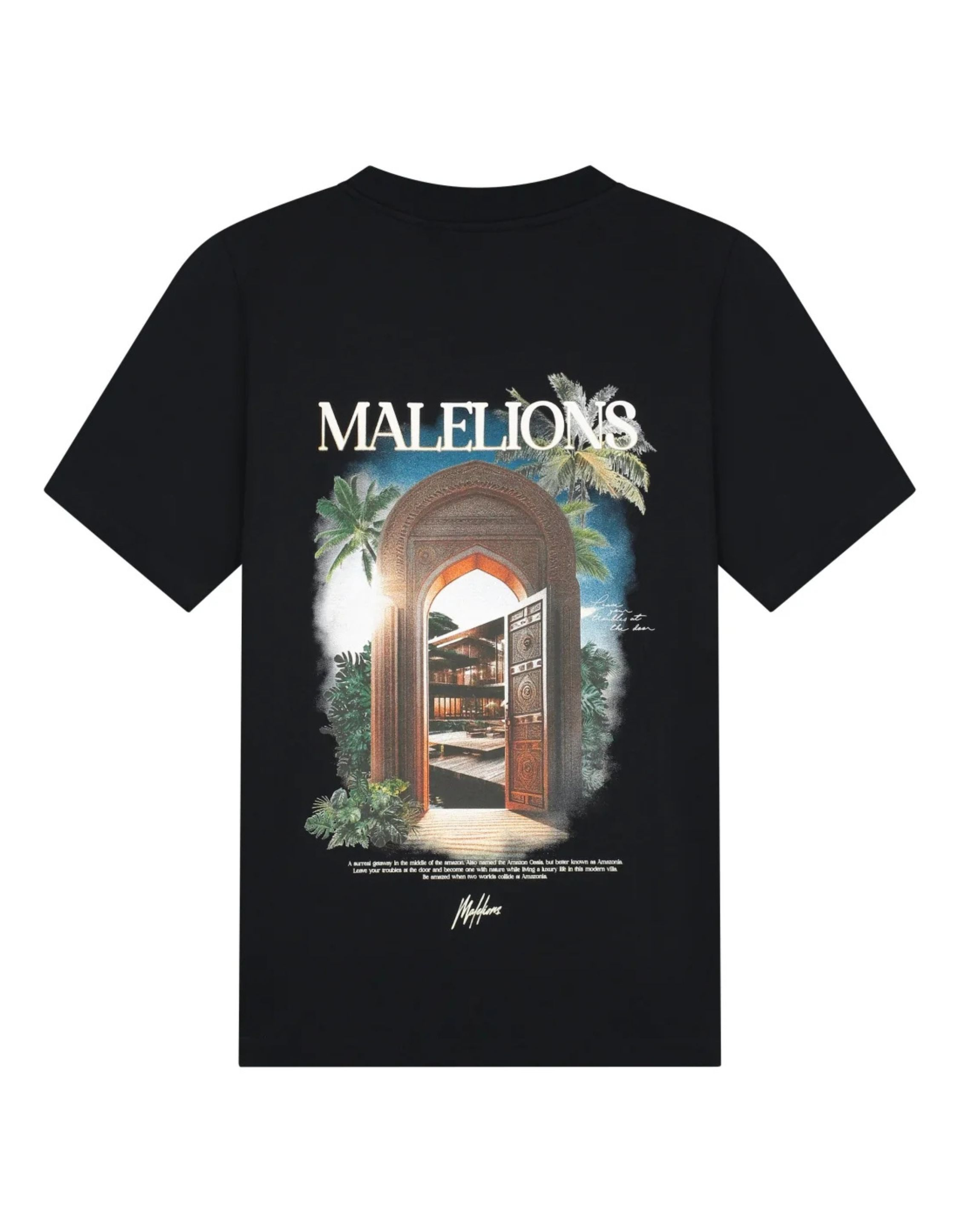Malelions Amazon T-shirt T-shirts Zwart Mm2-ss25-39