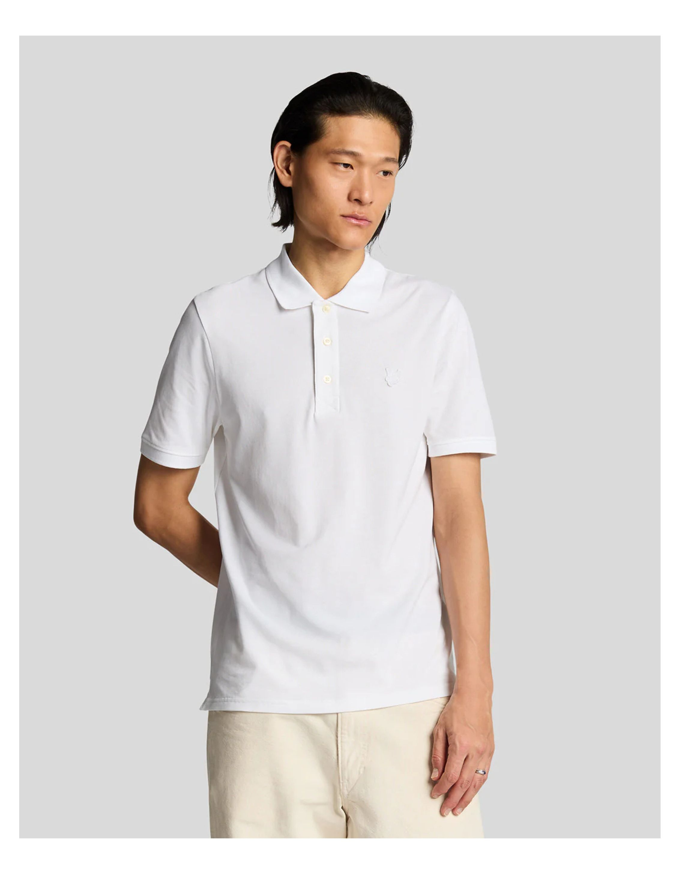 Lyle&scott  Polos Wit Sp2255ton