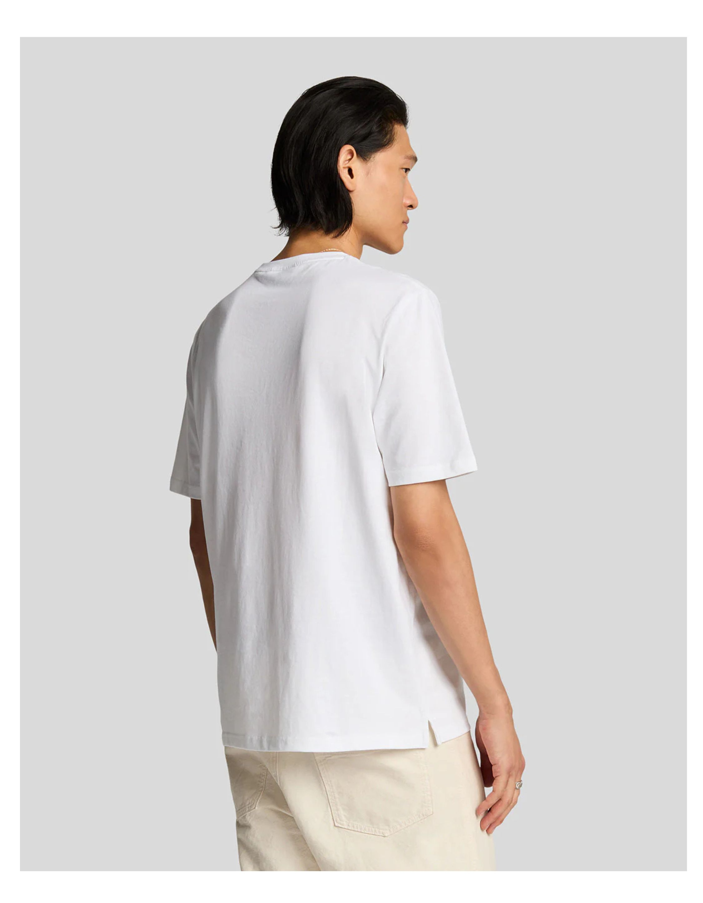 Lyle&scott Embroidered Badge Graphic T-shirts Wit Ts2221v