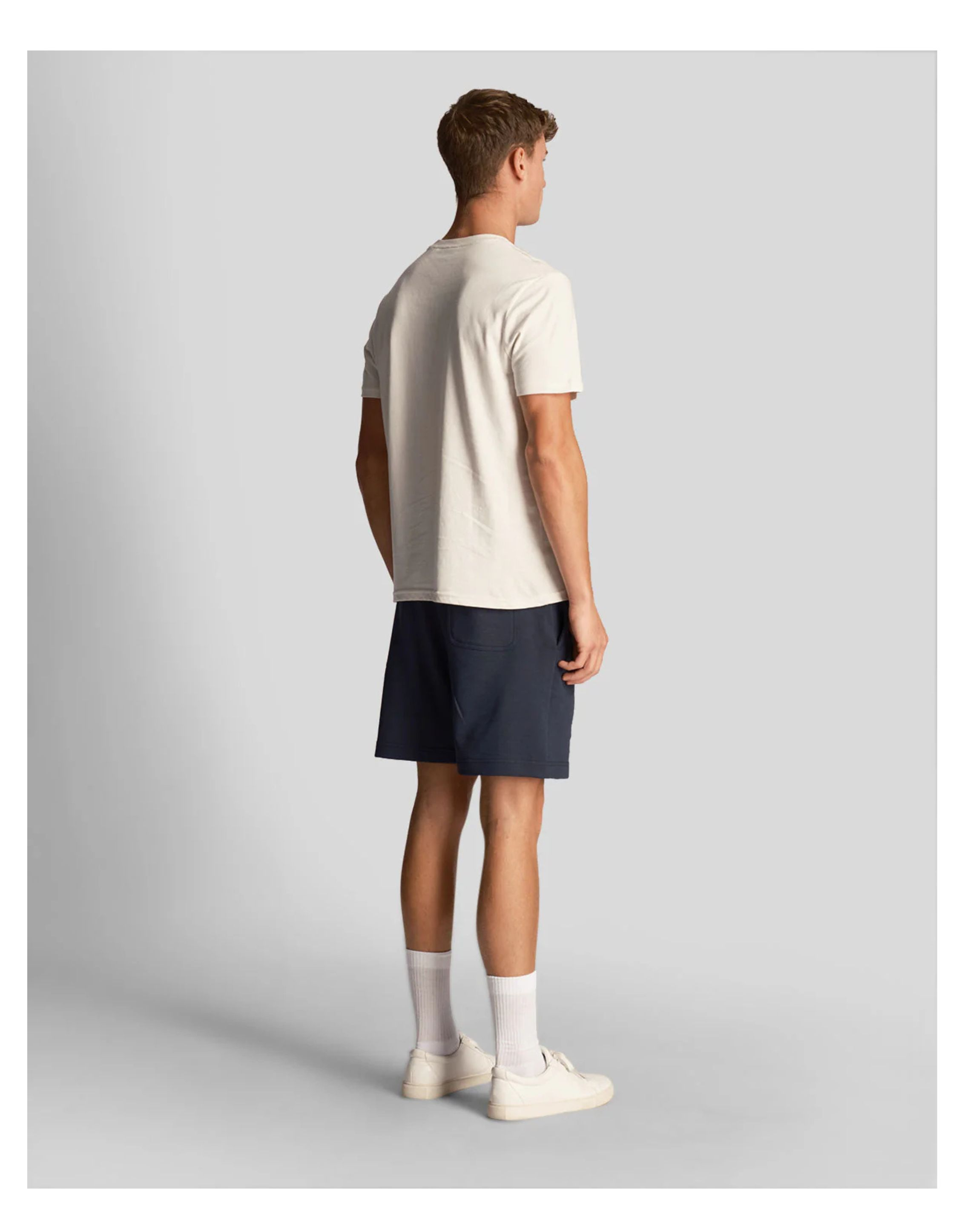 Lyle&scott Slub Shorts Donkerblauw Ml2009v