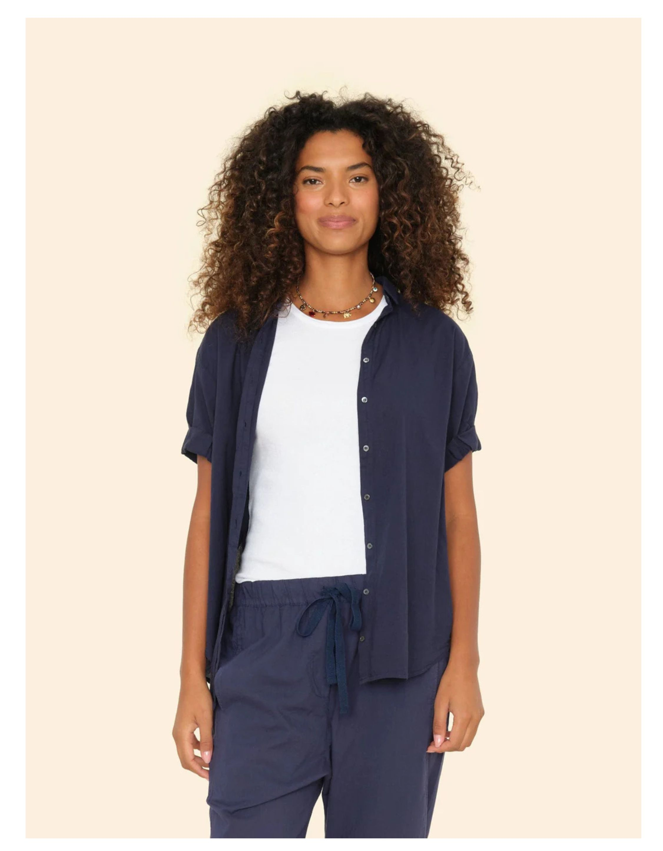 Xirena Channing Blouses Donkerblauw X5ctp114
