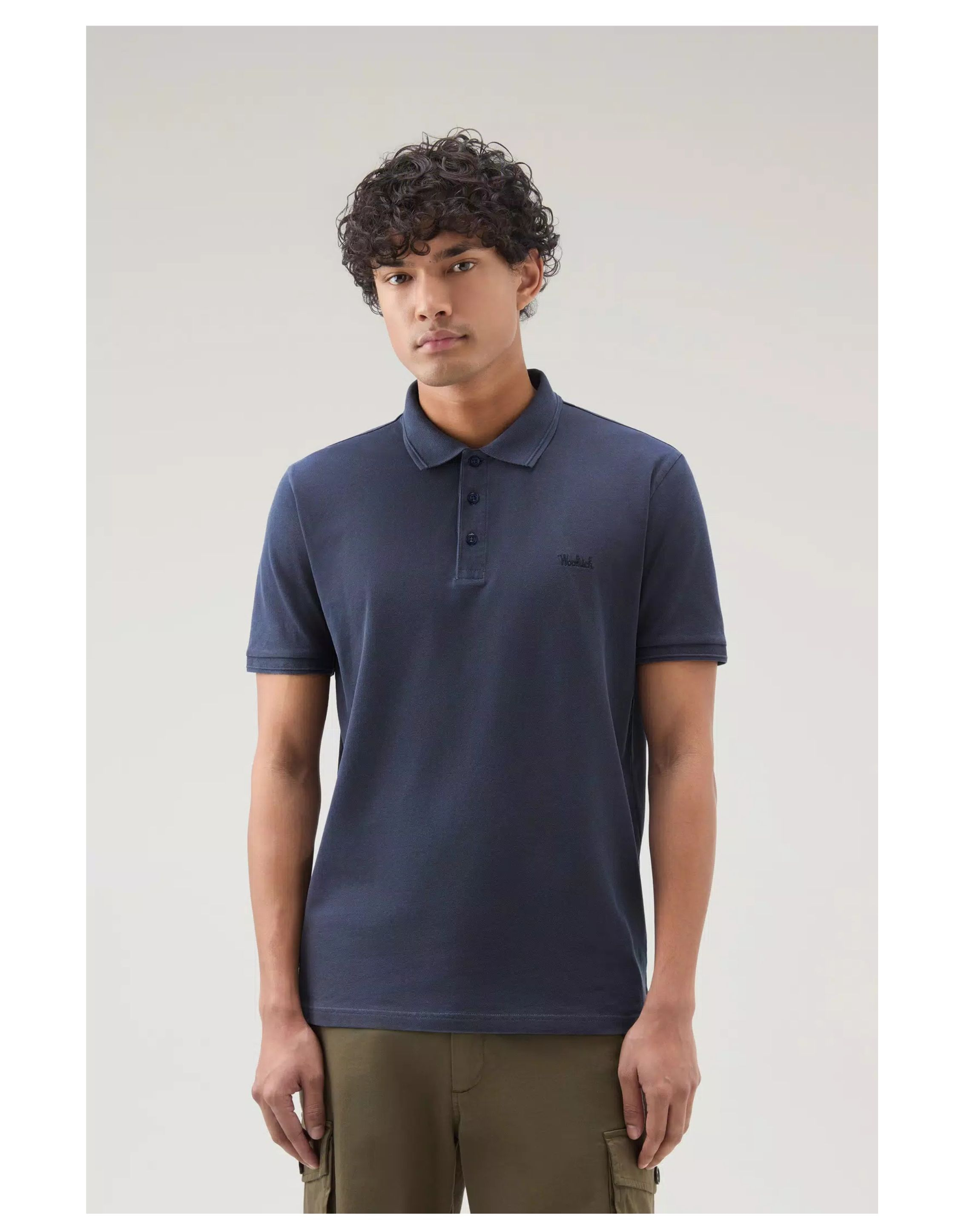 Woolrich Mackinack Polo Polos Blauw Cfwopo0065mrut1483