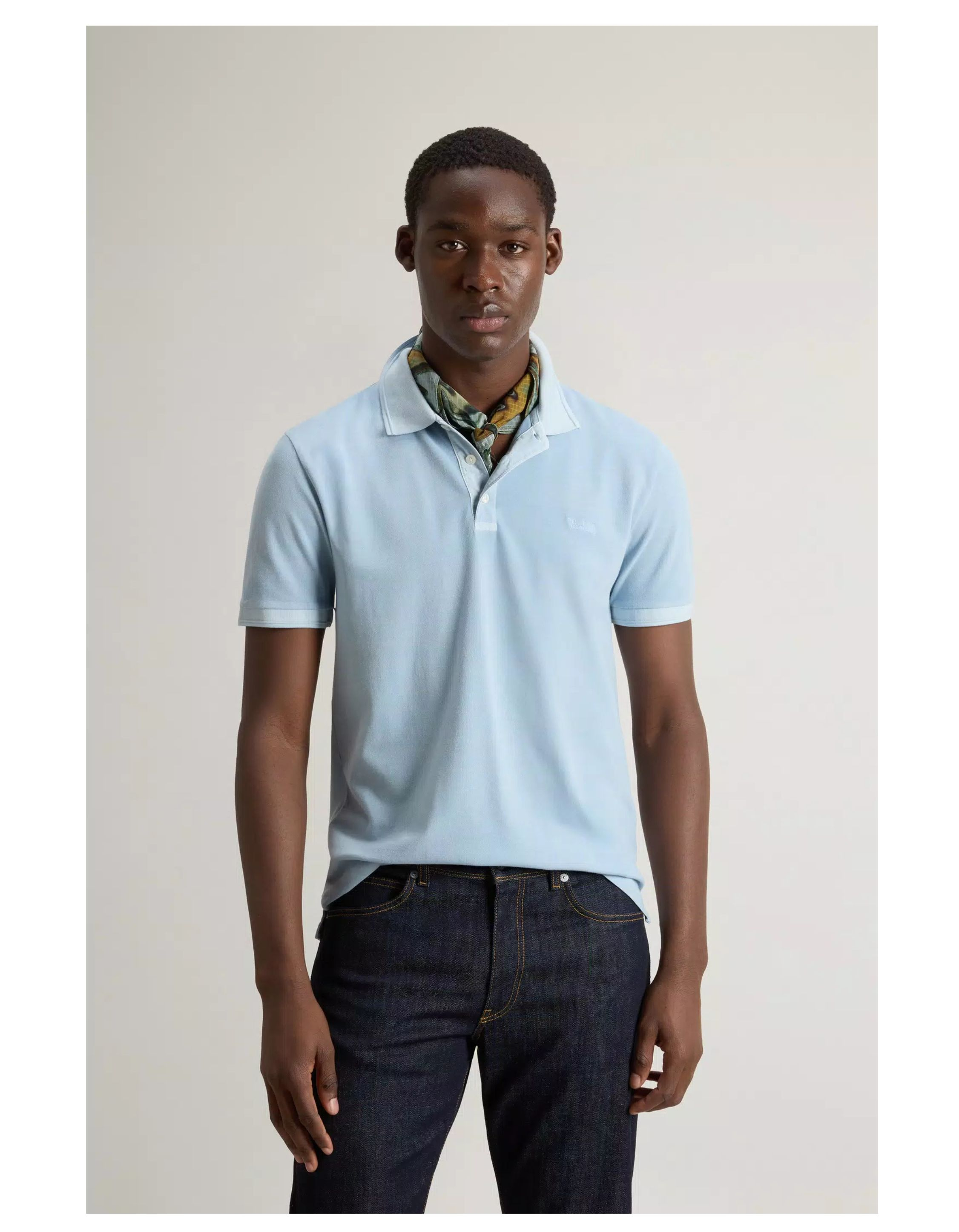 Woolrich Mackinack Polo Polos Lichtblauw Cfwopo0065mrut1483