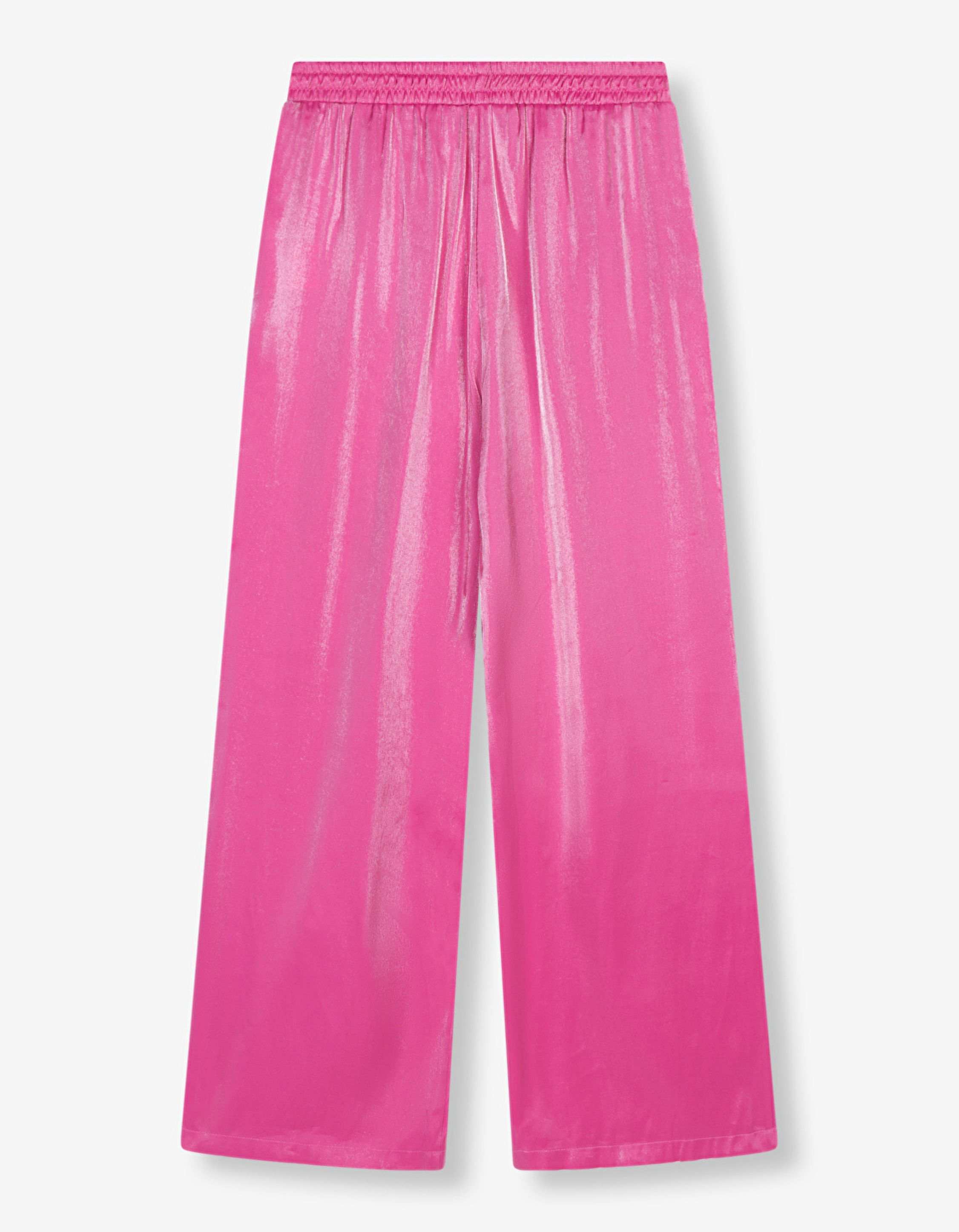 Alix The Label Shine Wide Leg Pants Pantalons Roze 2503139009