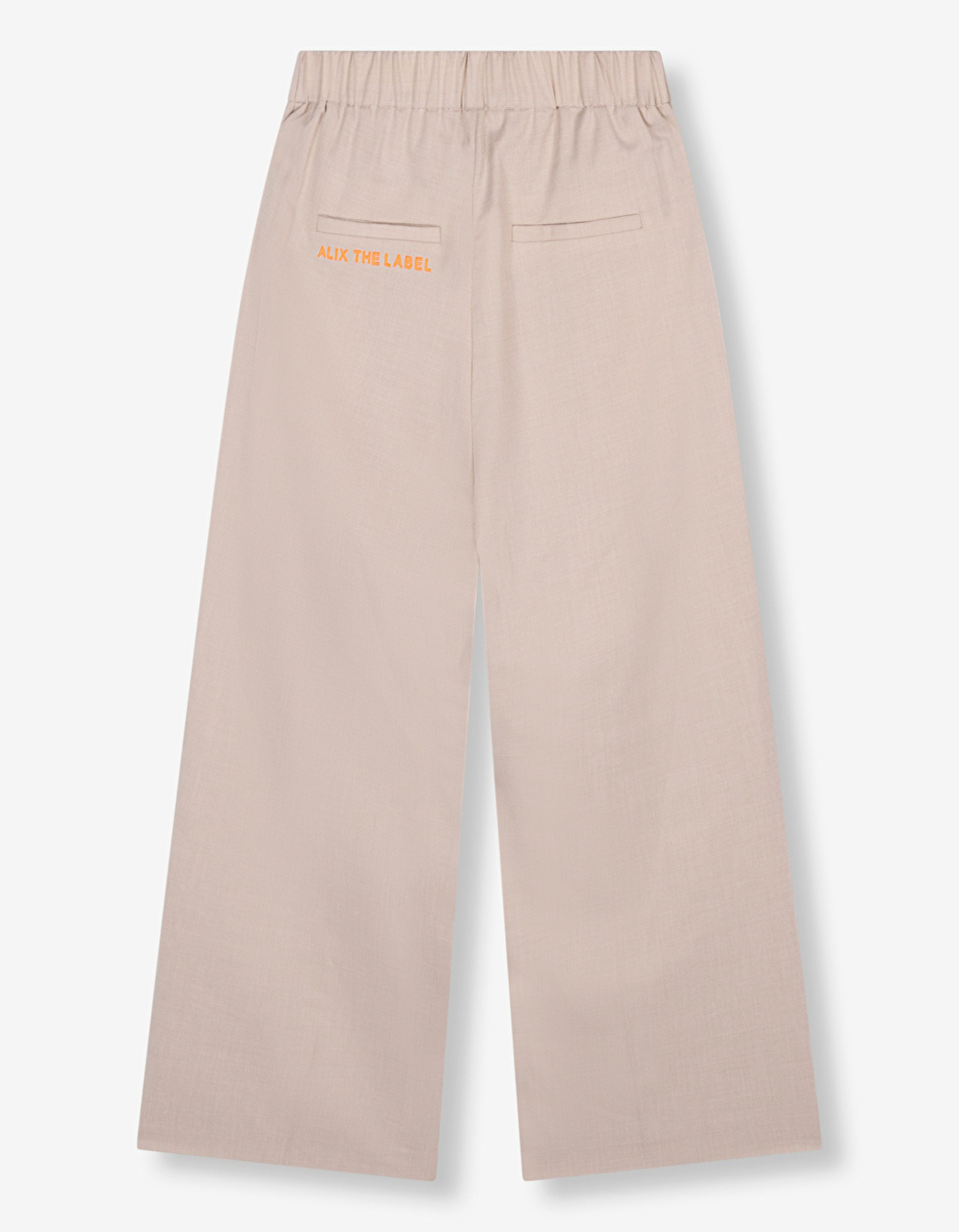 Alix The Label Straight Pants Pantalons Zand 2503112011