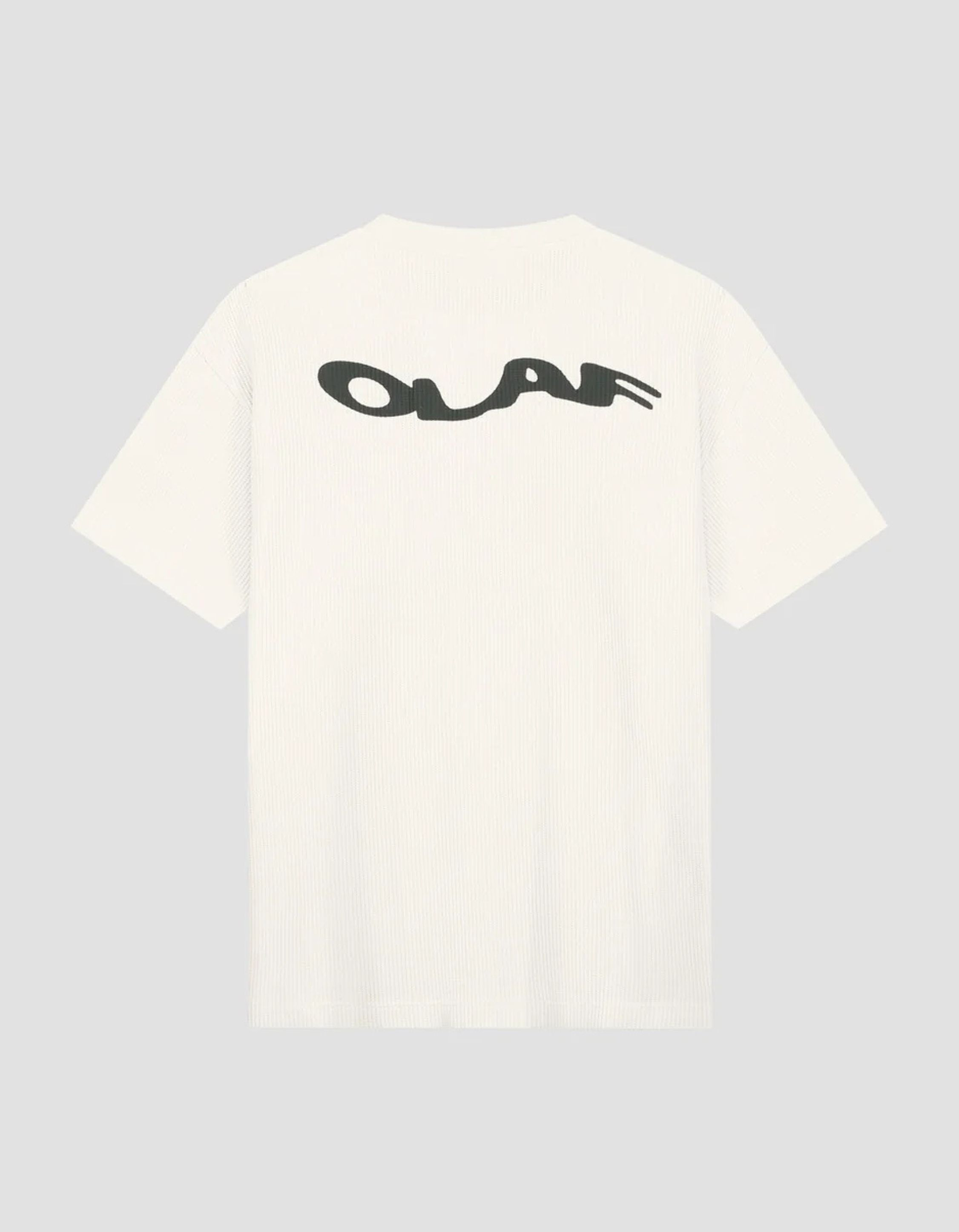 ØlÅf Wavy Drift Waffle Tee T-shirts Off White M200115
