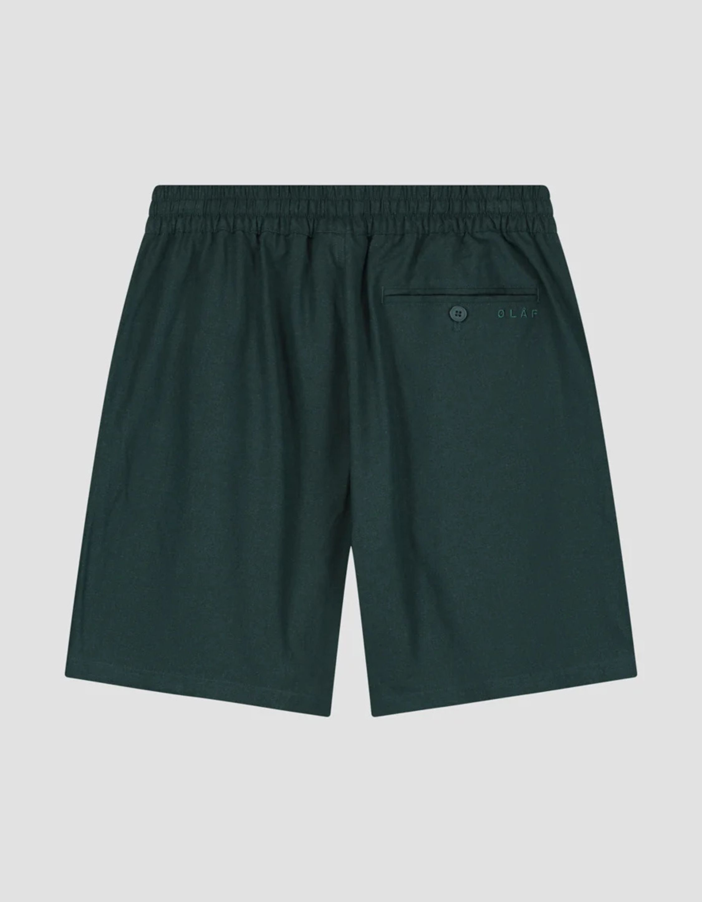 ØlÅf Linen Shorts Shorts Donkergroen M200411