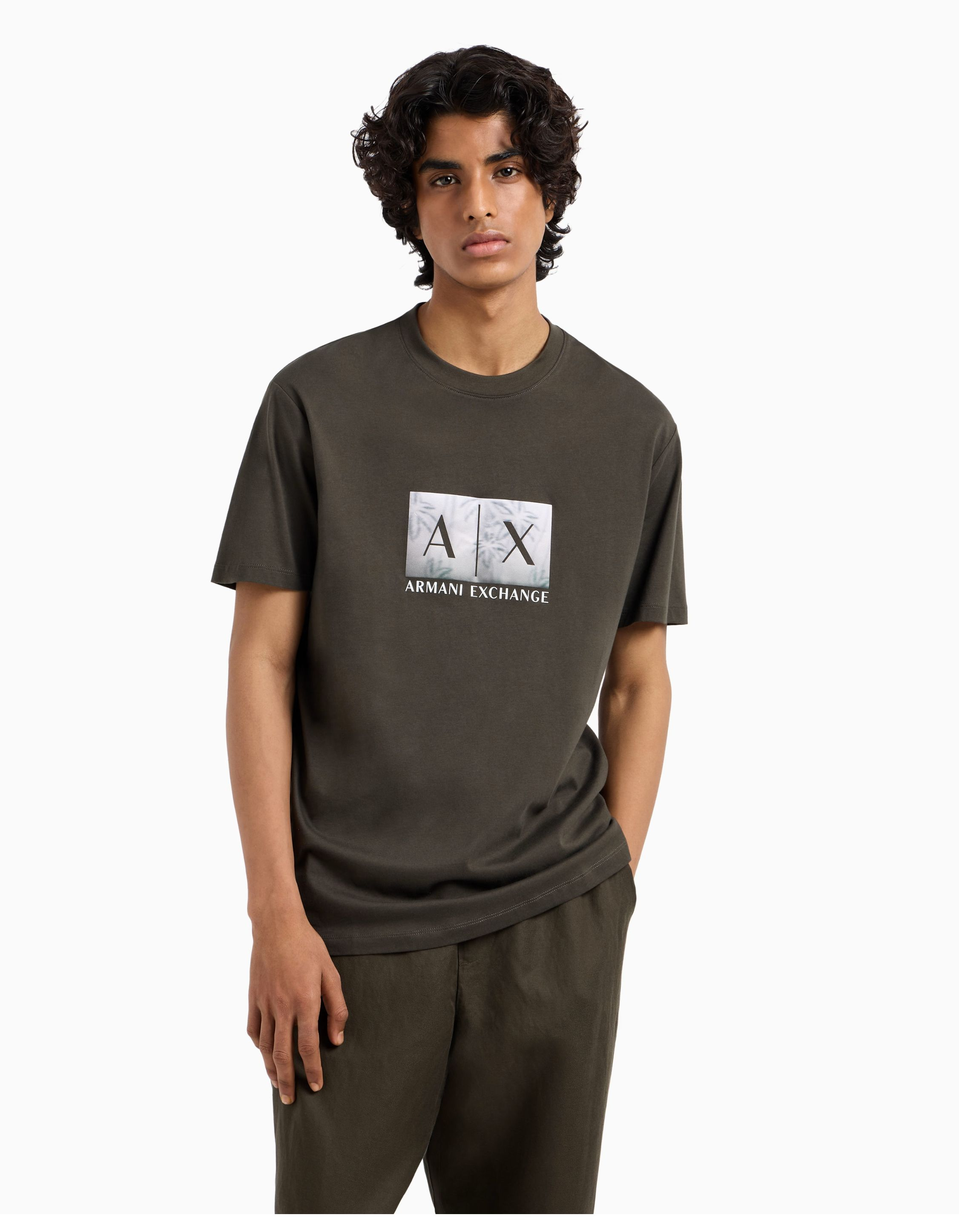 Armani Exchange  T-shirts Donkergroen Xm000555 Af10358