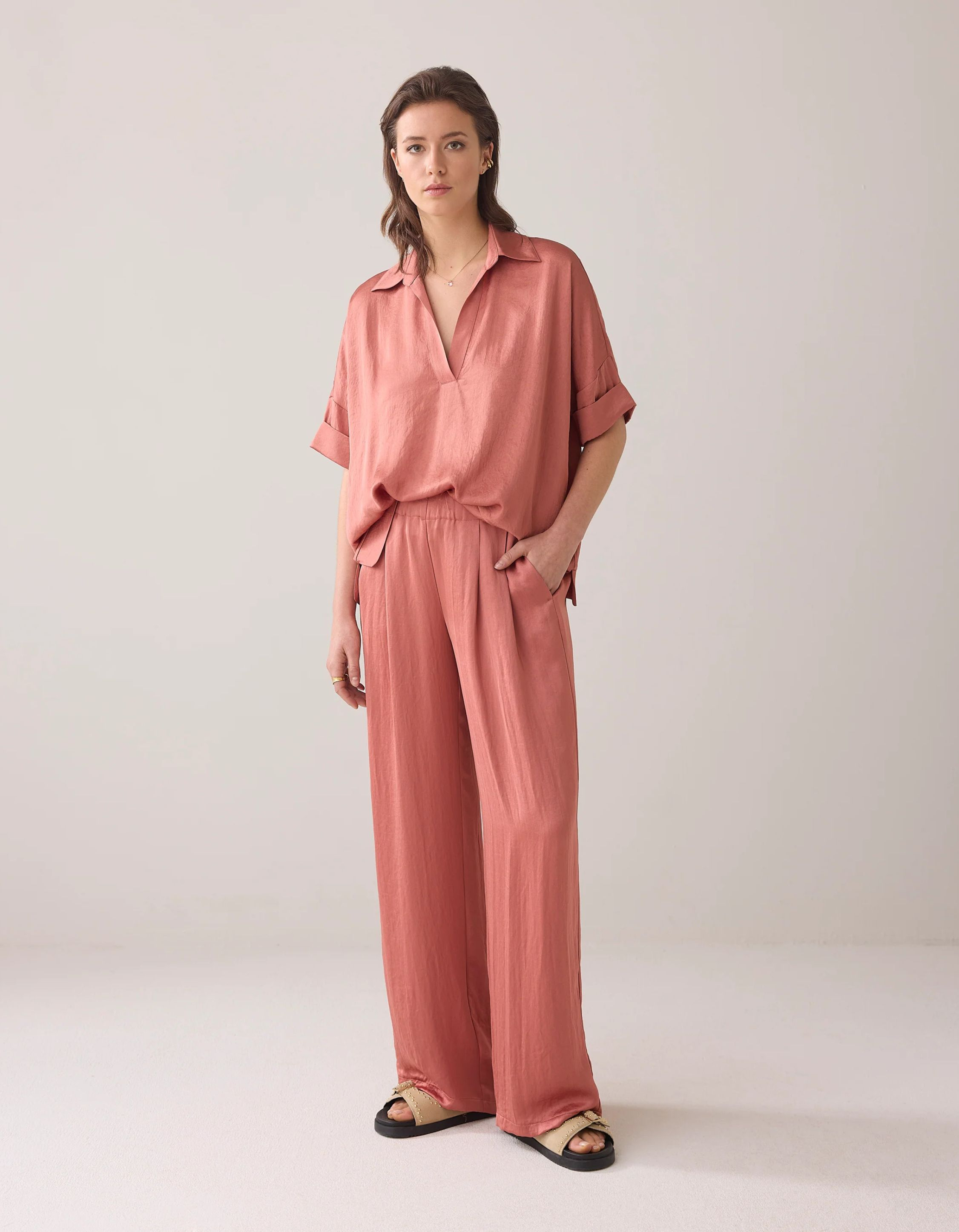 Summum Trousers Heavy Silky Touch  Oud Rose 4s2751-12084