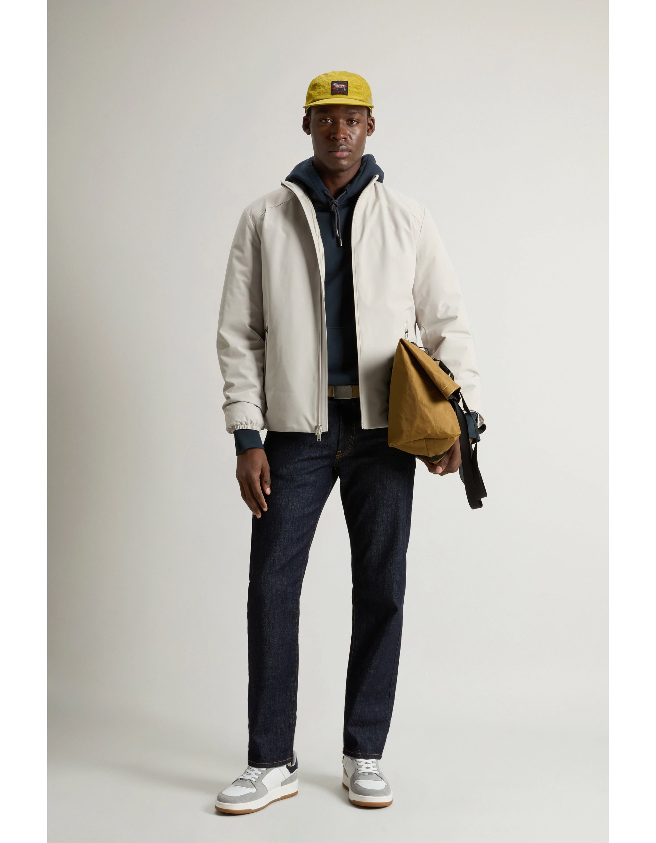 Woolrich Sailing Two Layers Bomber Bomberjacks Beige CfwooU1162mrut4018