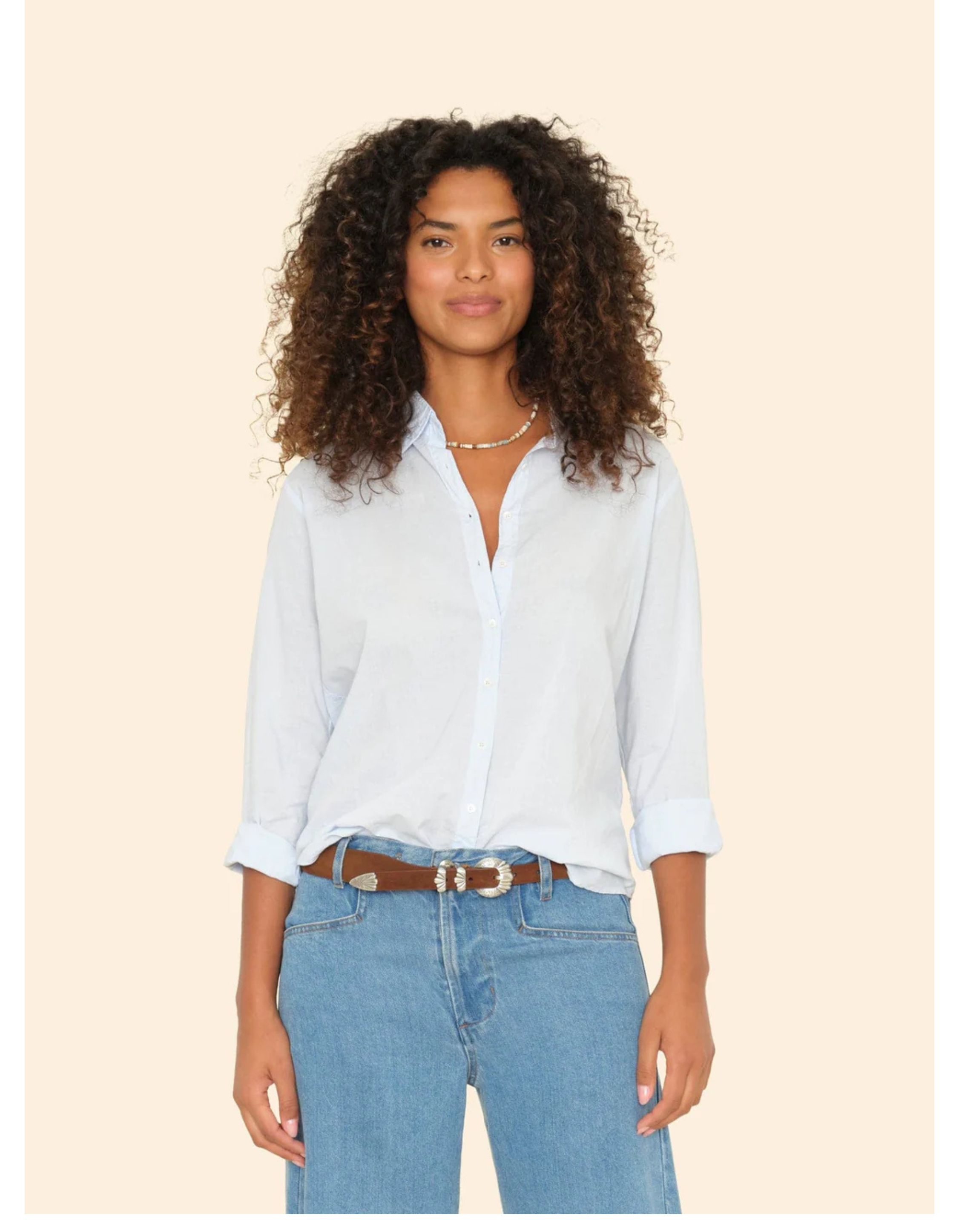 Xirena Beau Blouses Lichtblauw X5ctp111