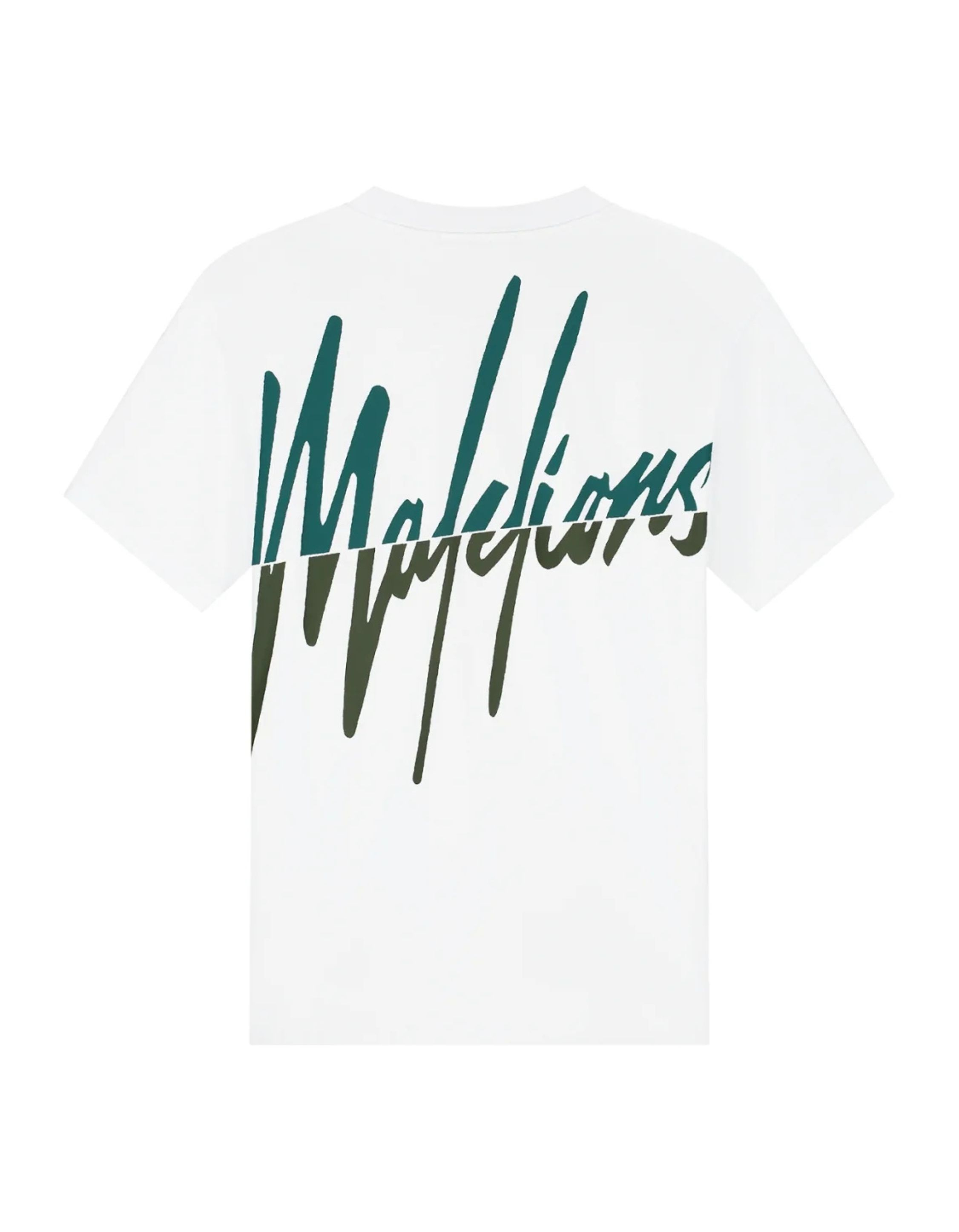 Malelions Split T-shirt T-shirts Wit Mm3-ss25-09