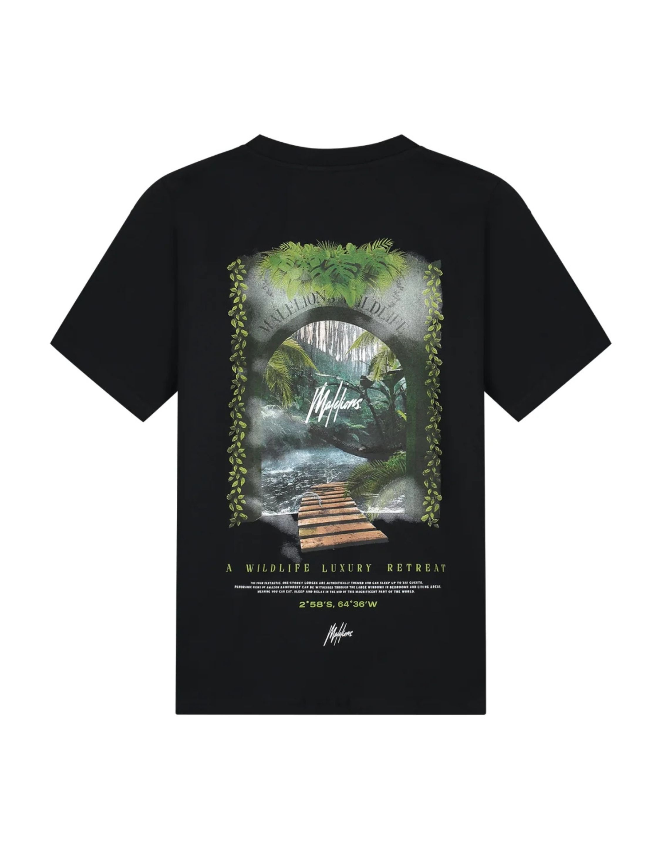 Malelions Retreat T-shirt T-shirts Zwart Mm3-ss25-15
