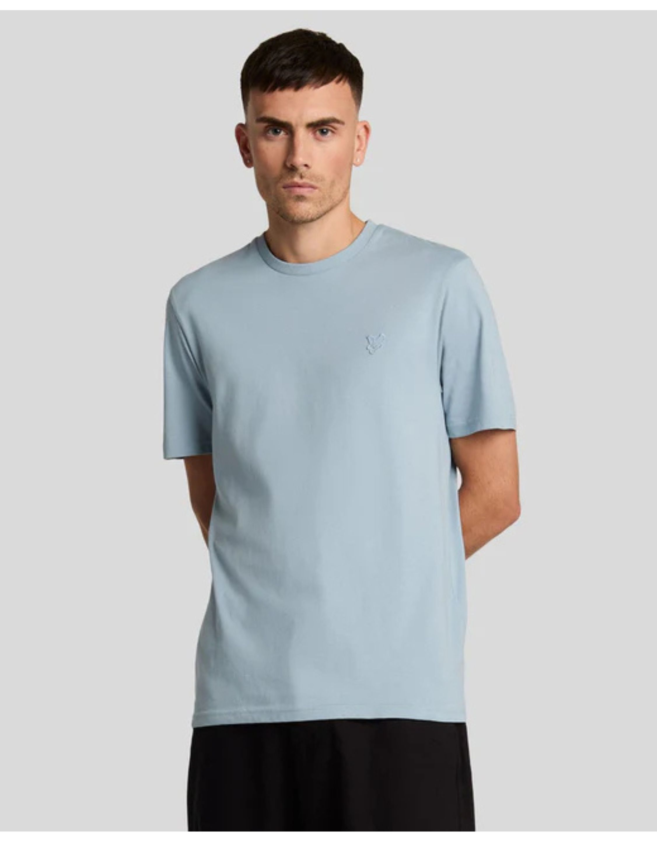Lyle&scott Tonal Eagle T-shirts Lichtblauw Ts400ton