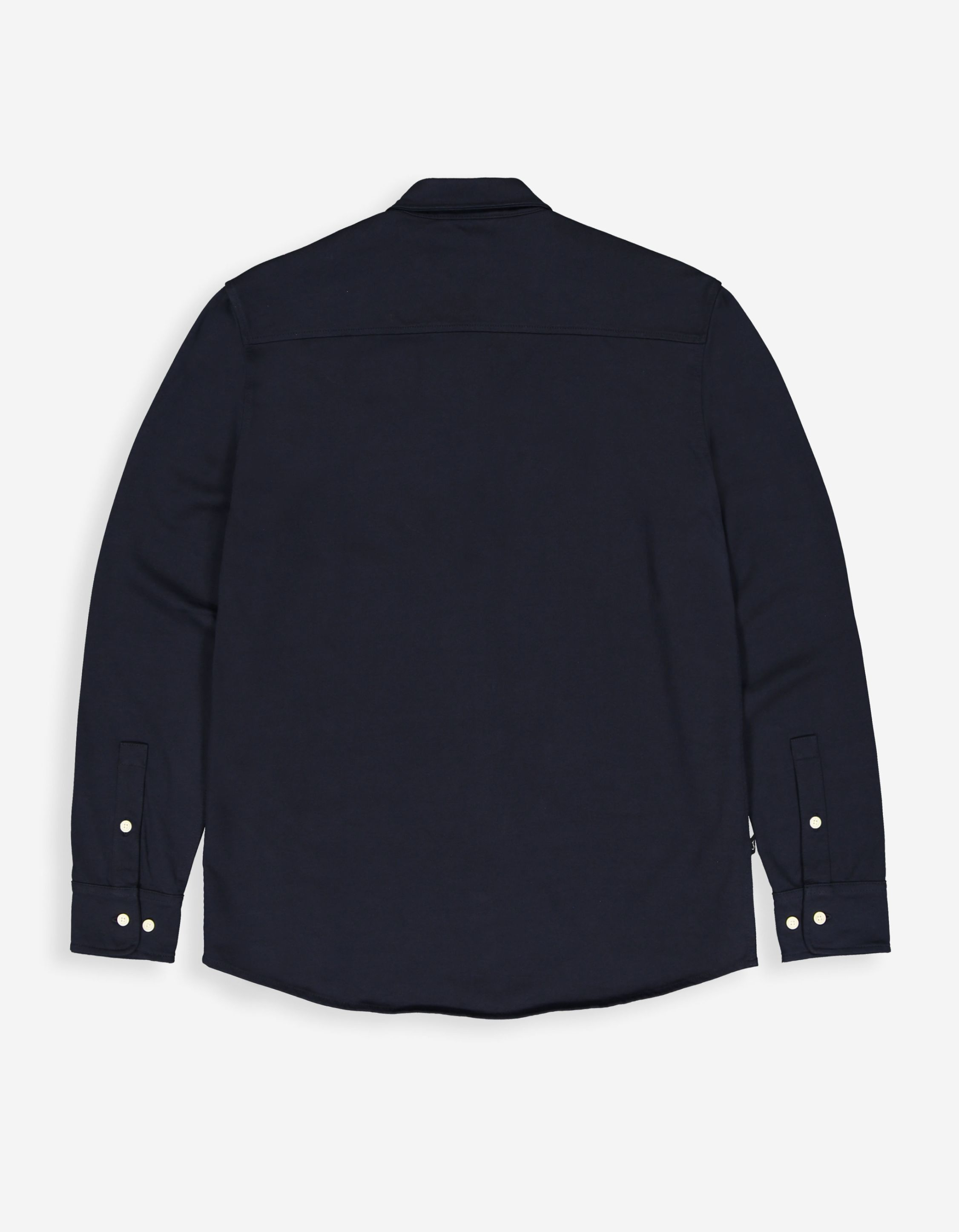 Butcher Of Blue Aidan Jersey Shirt Lange Mouw Overhemden Donkerblauw M2514012