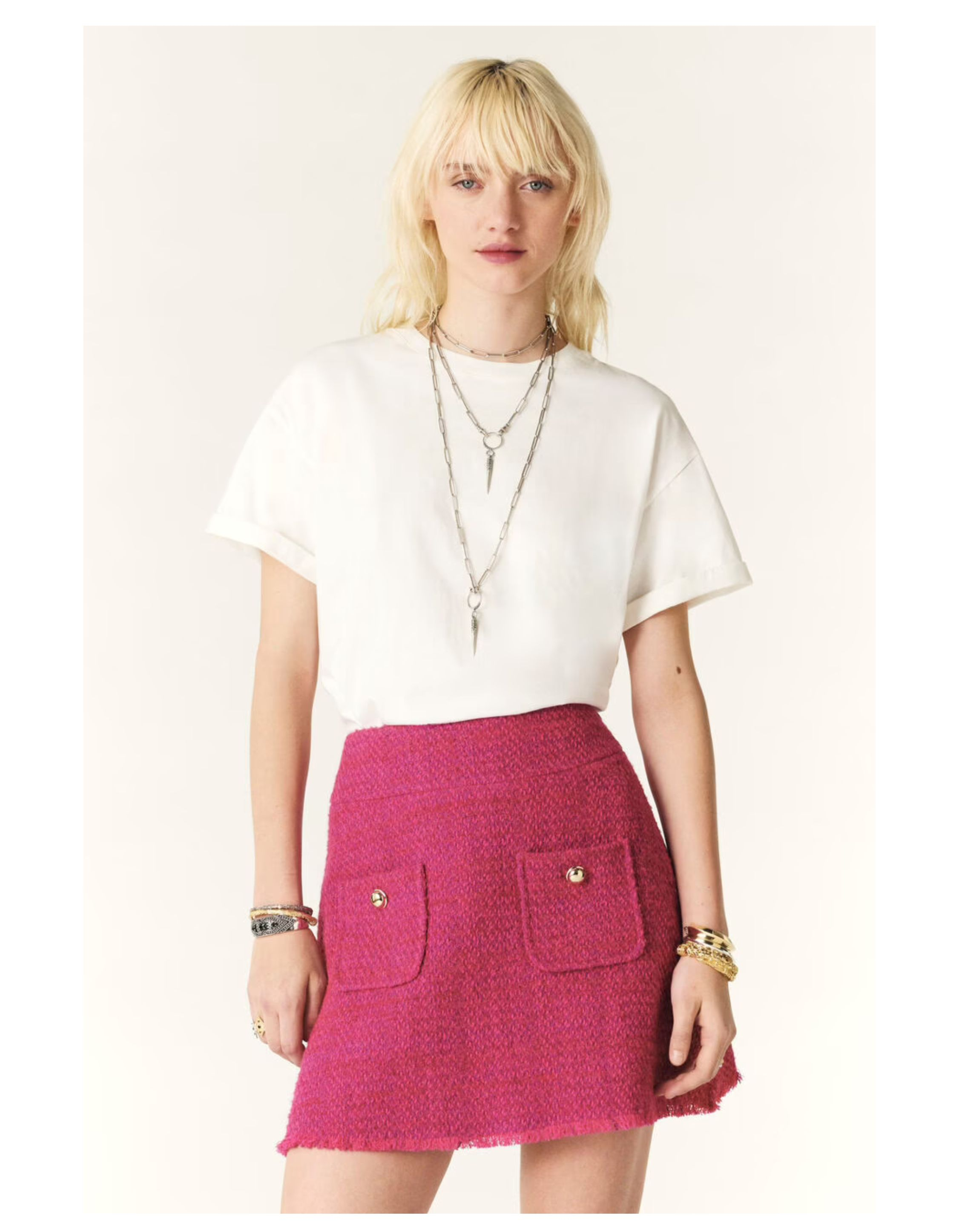 Ba&sh Rosie T-shirts Ecru 1e24rosi