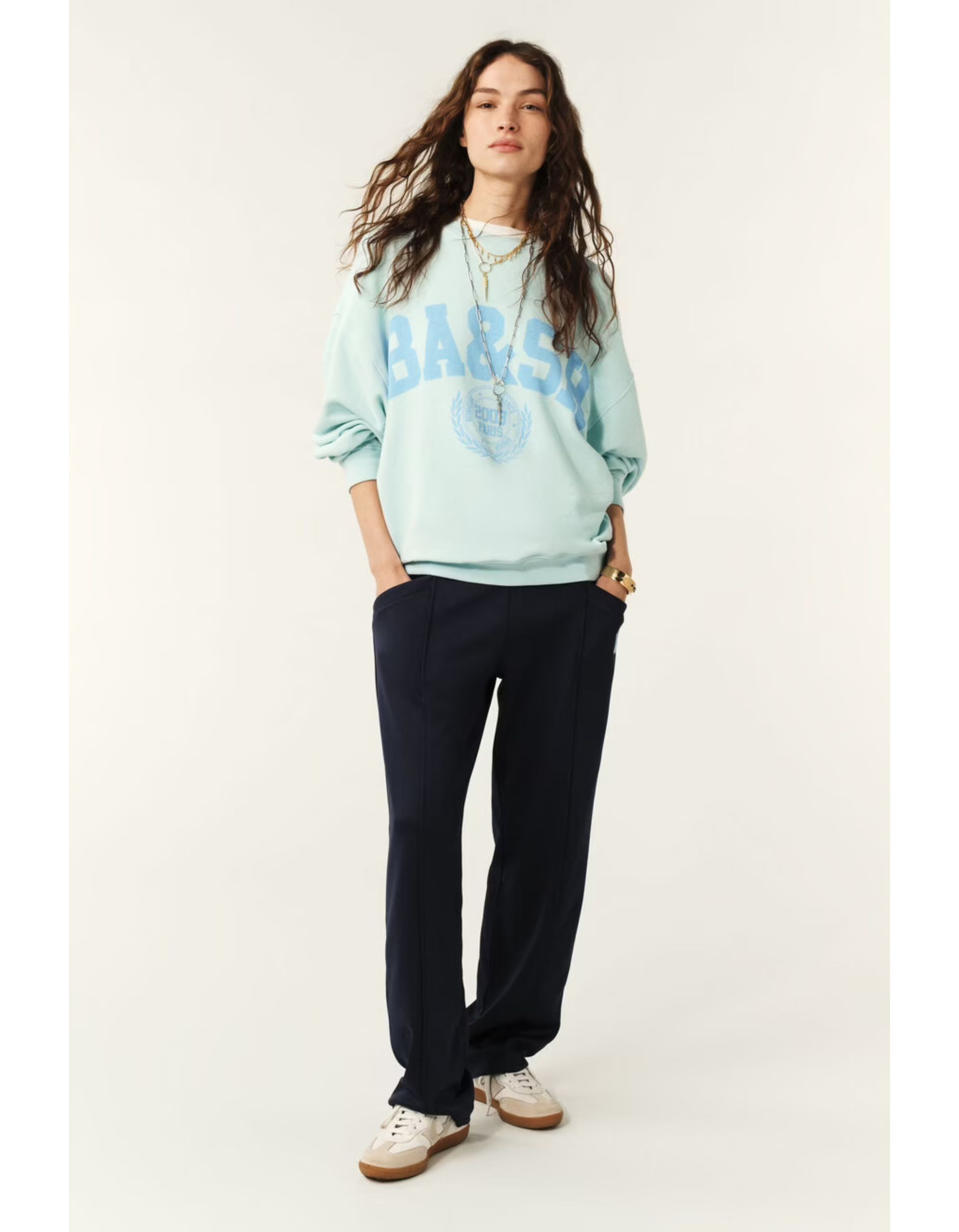 Ba&sh Benjamin Sweaters Lichtblauw 1e25benj