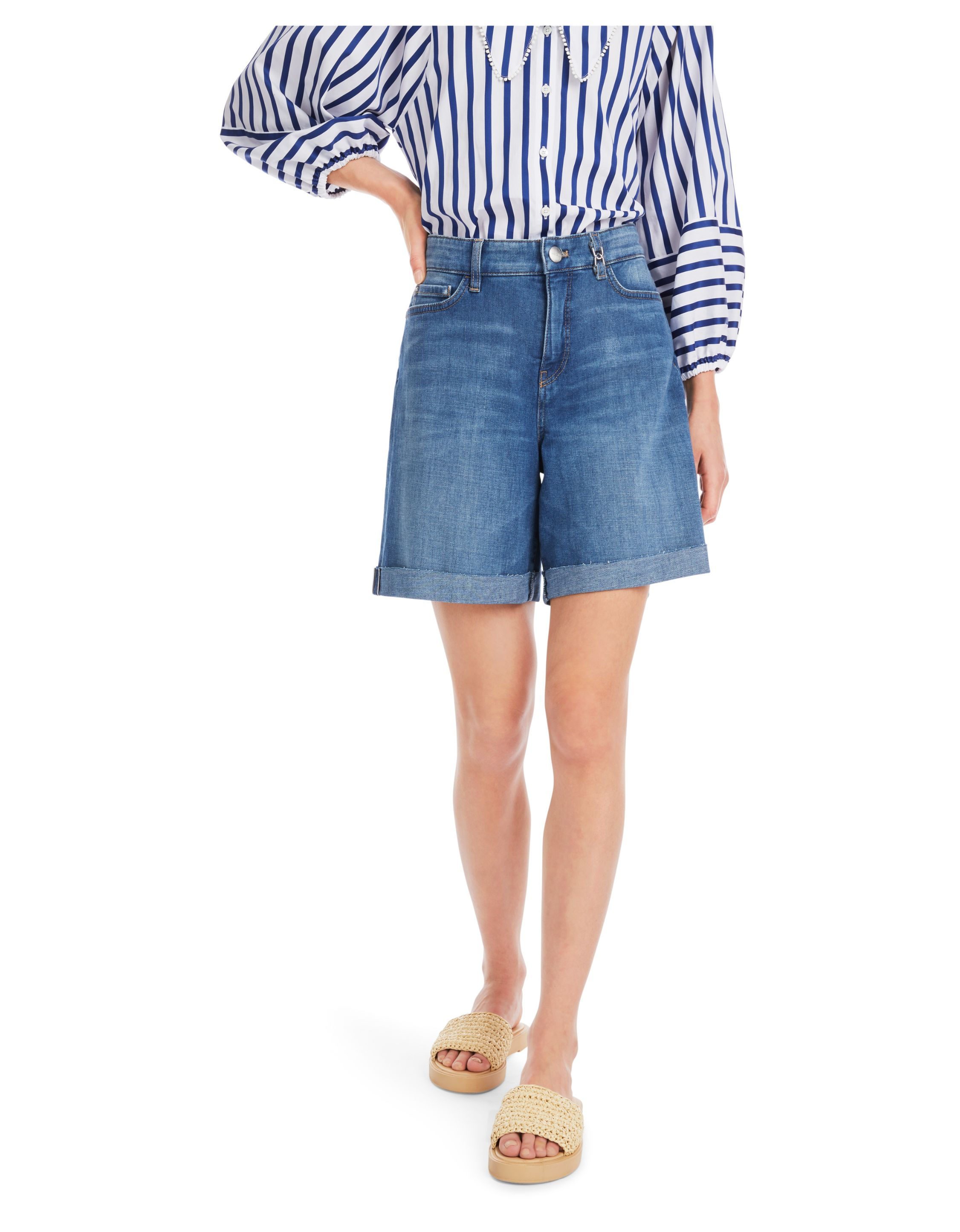 Marccain  Shorts Blauw Yc 83.03 D05