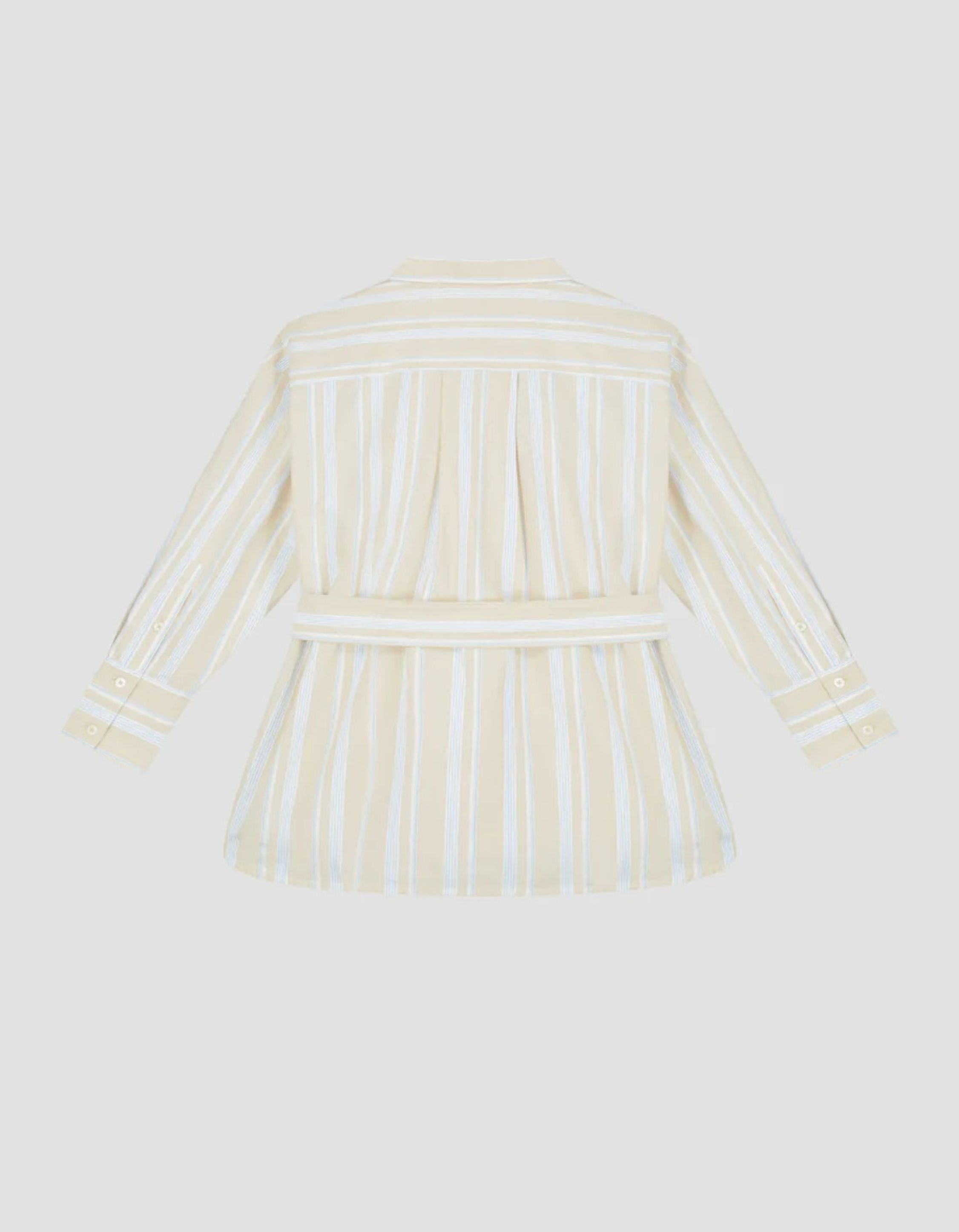 ØlÅf Stripe Tie Shirt Ls Blouses Blauw W200304
