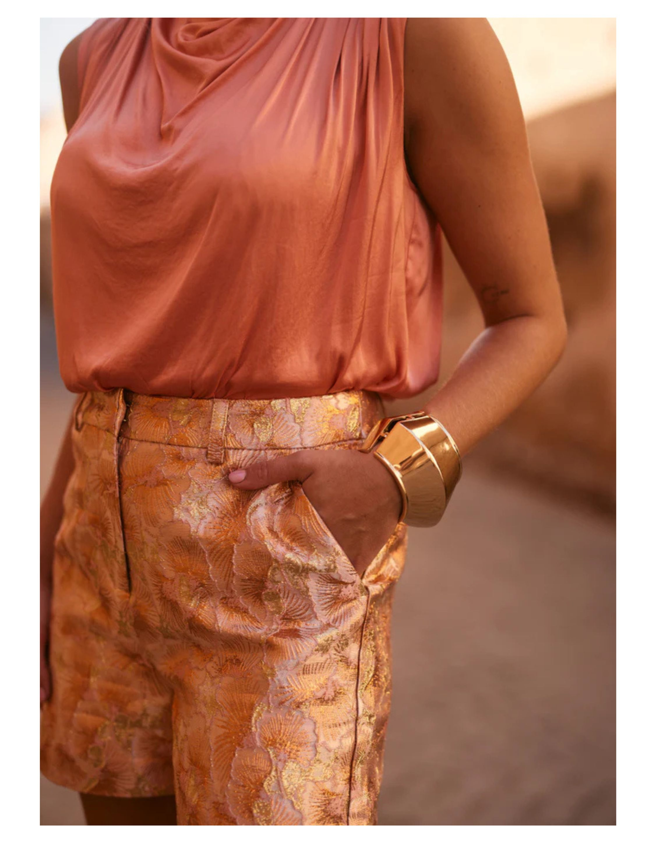 Freebird Top  Oranje Teske Sl