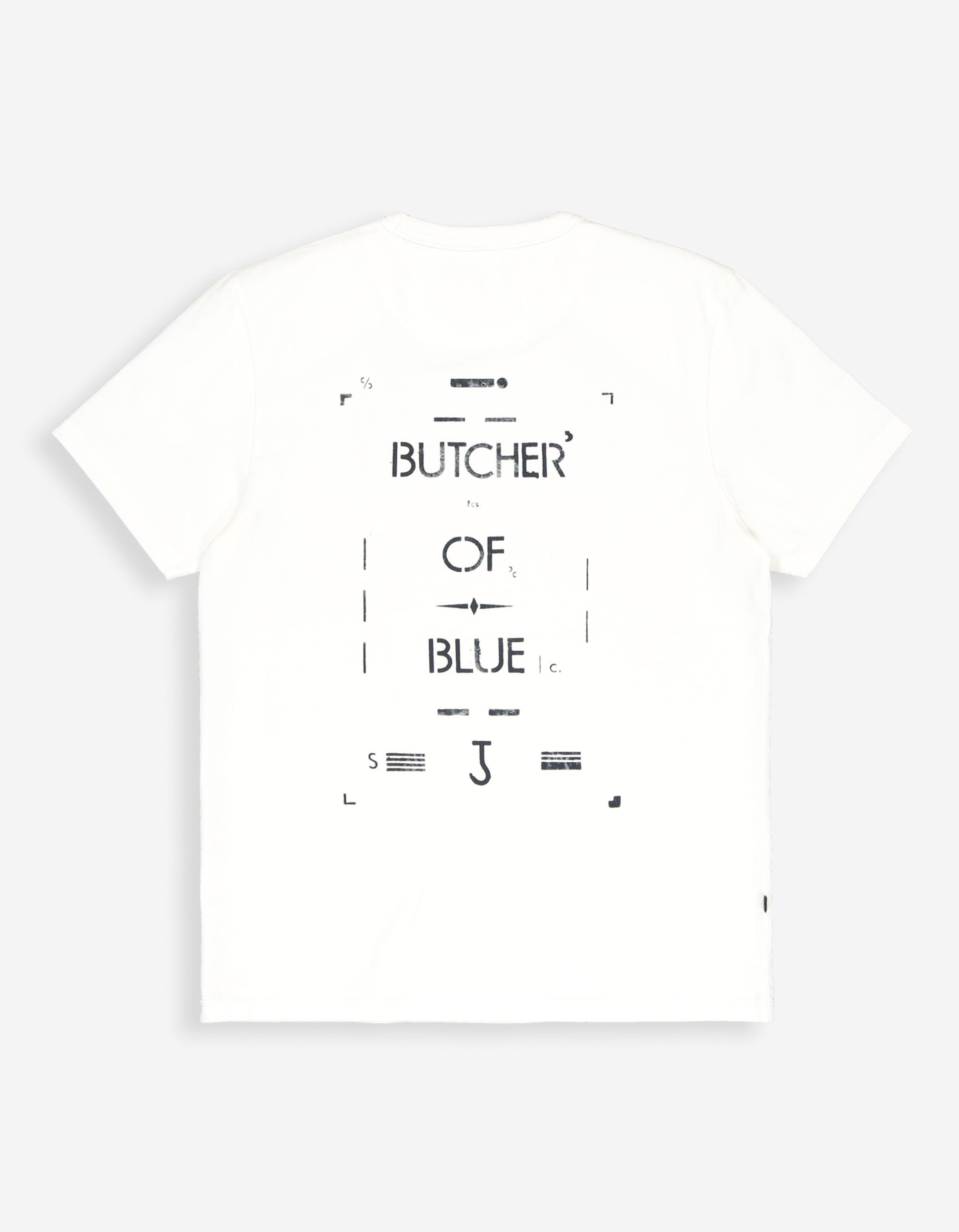 Butcher Of Blue Army Stencil Tee T-shirts Wit M2512004