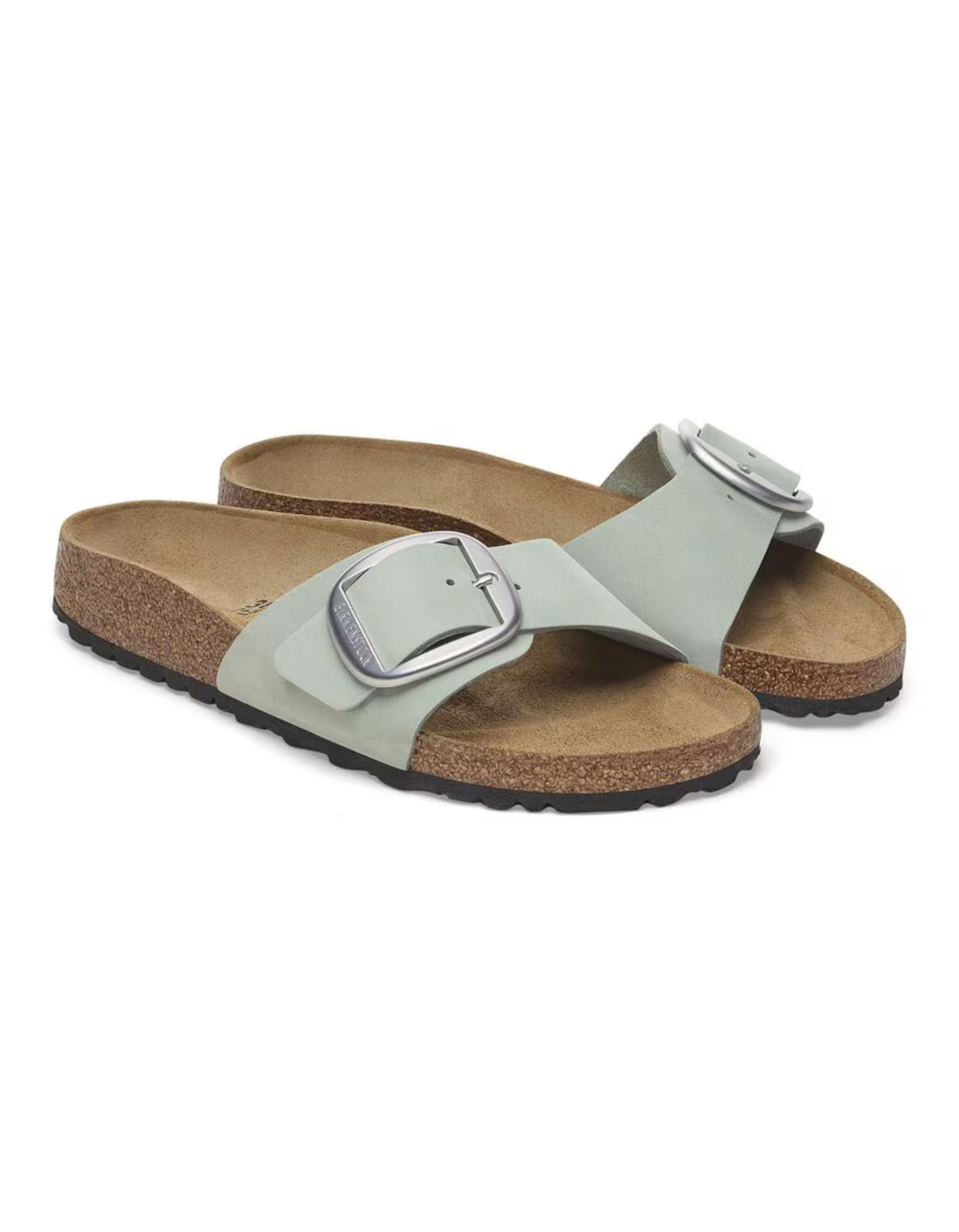 Birkenstock Madrid Big  Buckle Slippers Lichtblauw 1029293