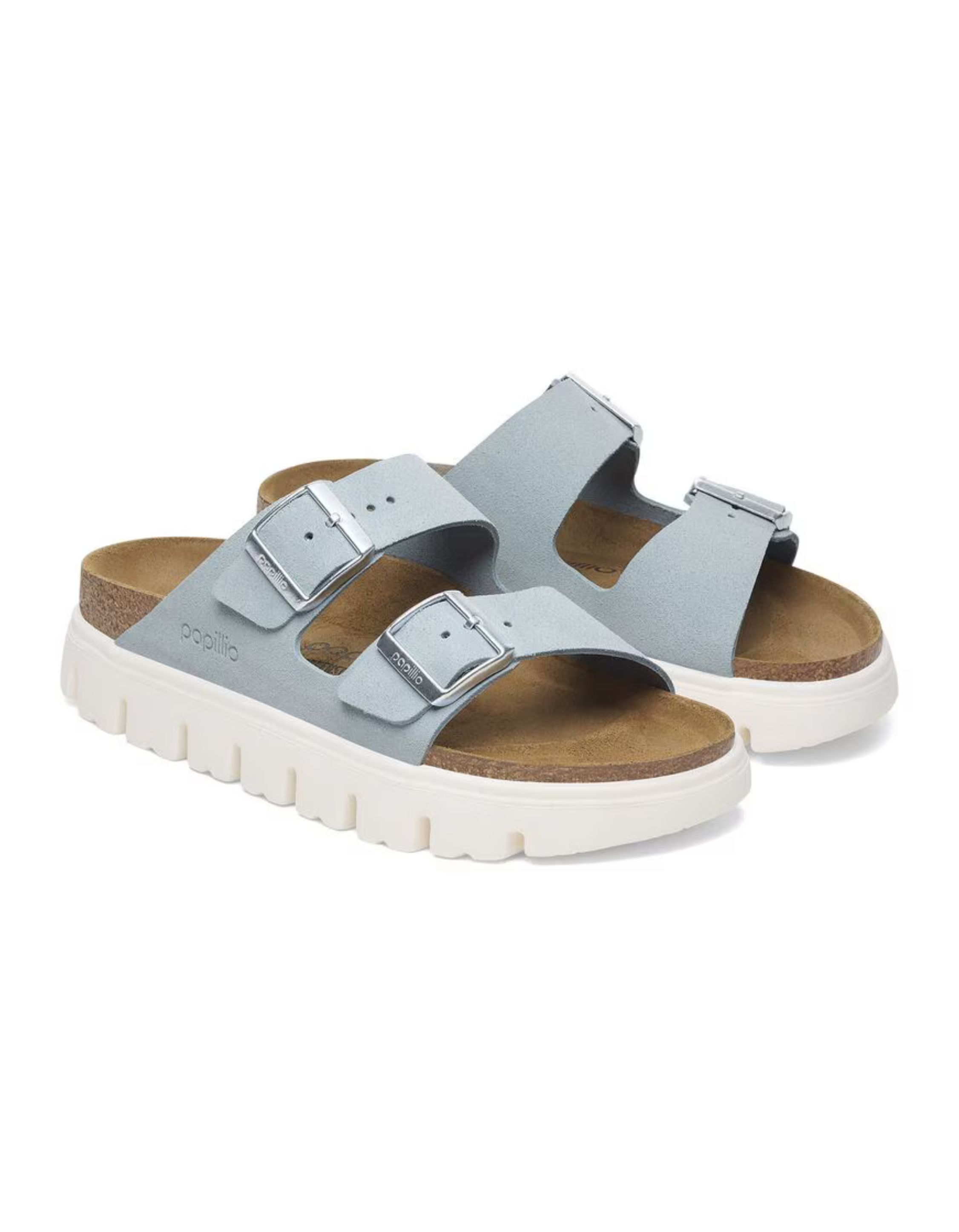 Birkenstock Arizona Chucky Leve Slippers Lichtblauw 1029141