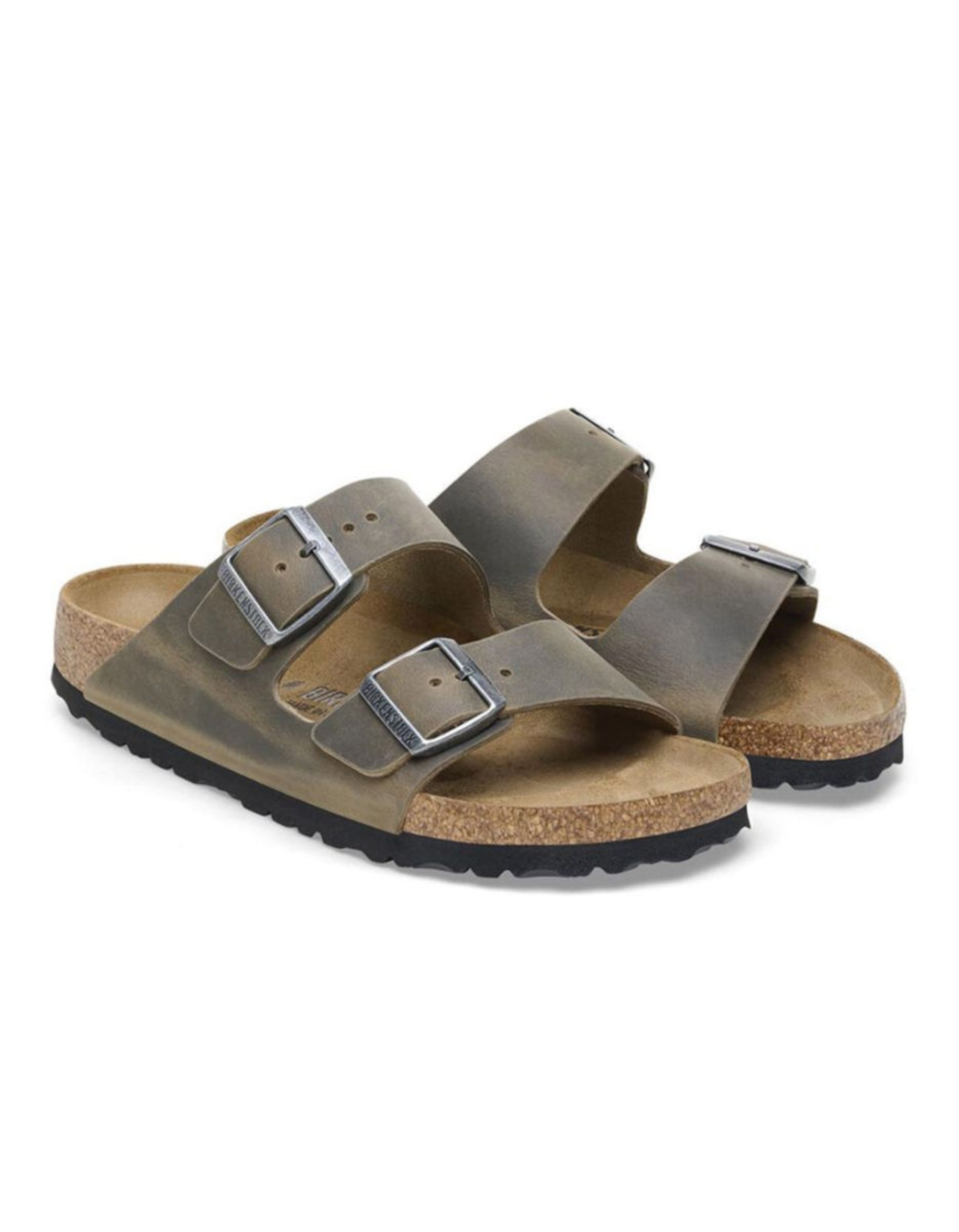Birkenstock Arizona Leoi Slippers Khaki 1027022