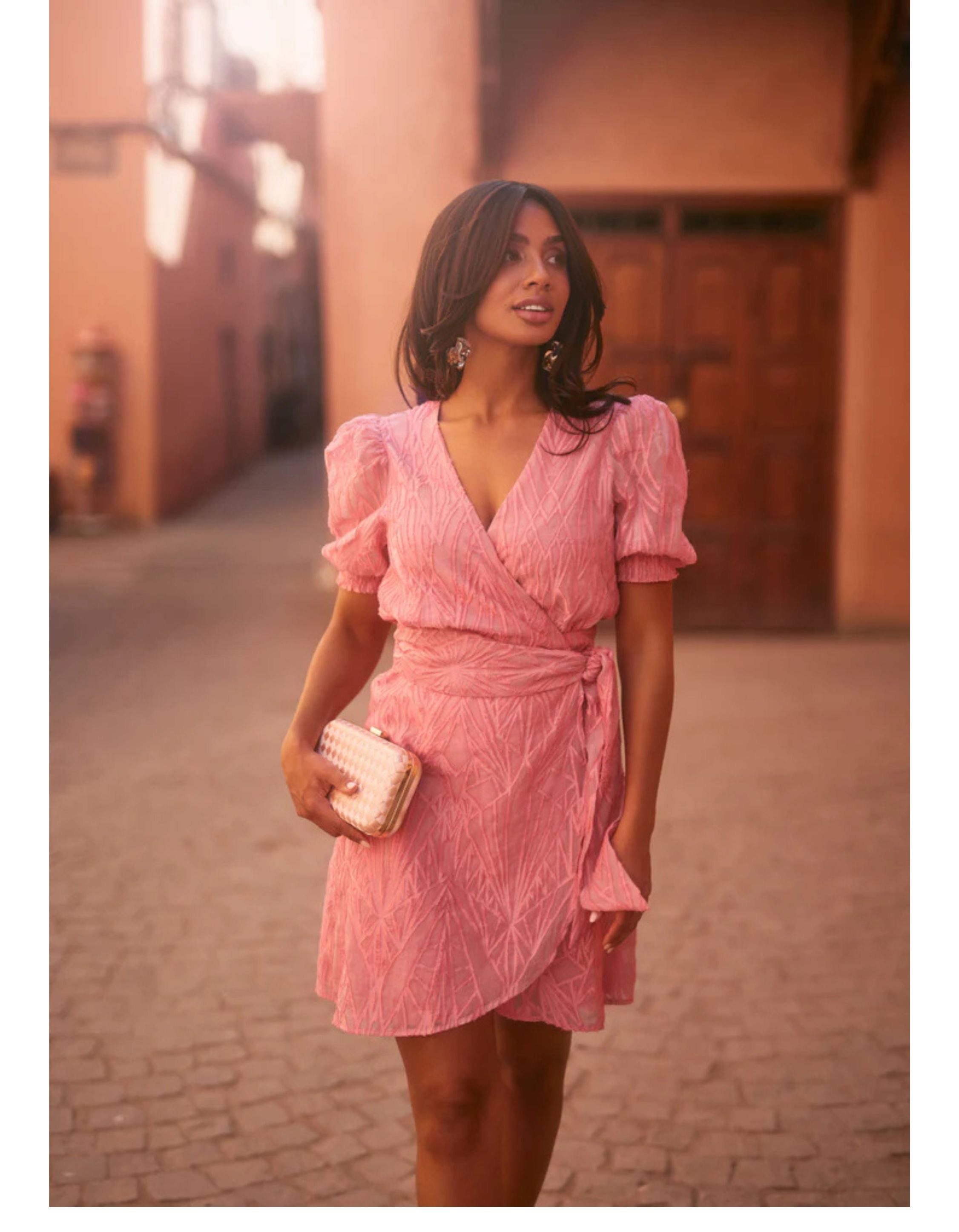 Freebird Dress Jurken Roze Blossom Mini