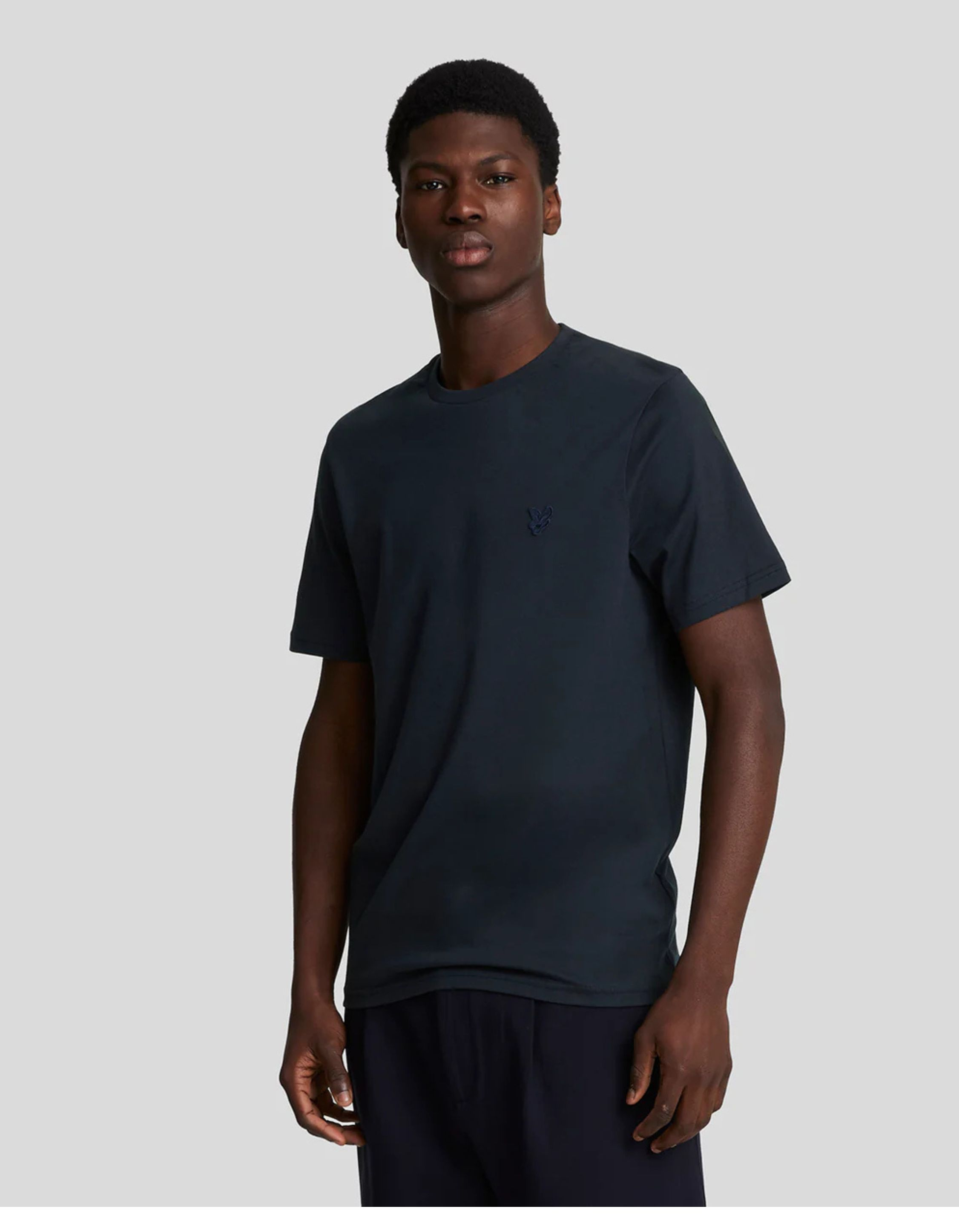 Lyle&scott Tonal Eagle T-shirts Donkerblauw Ts400ton