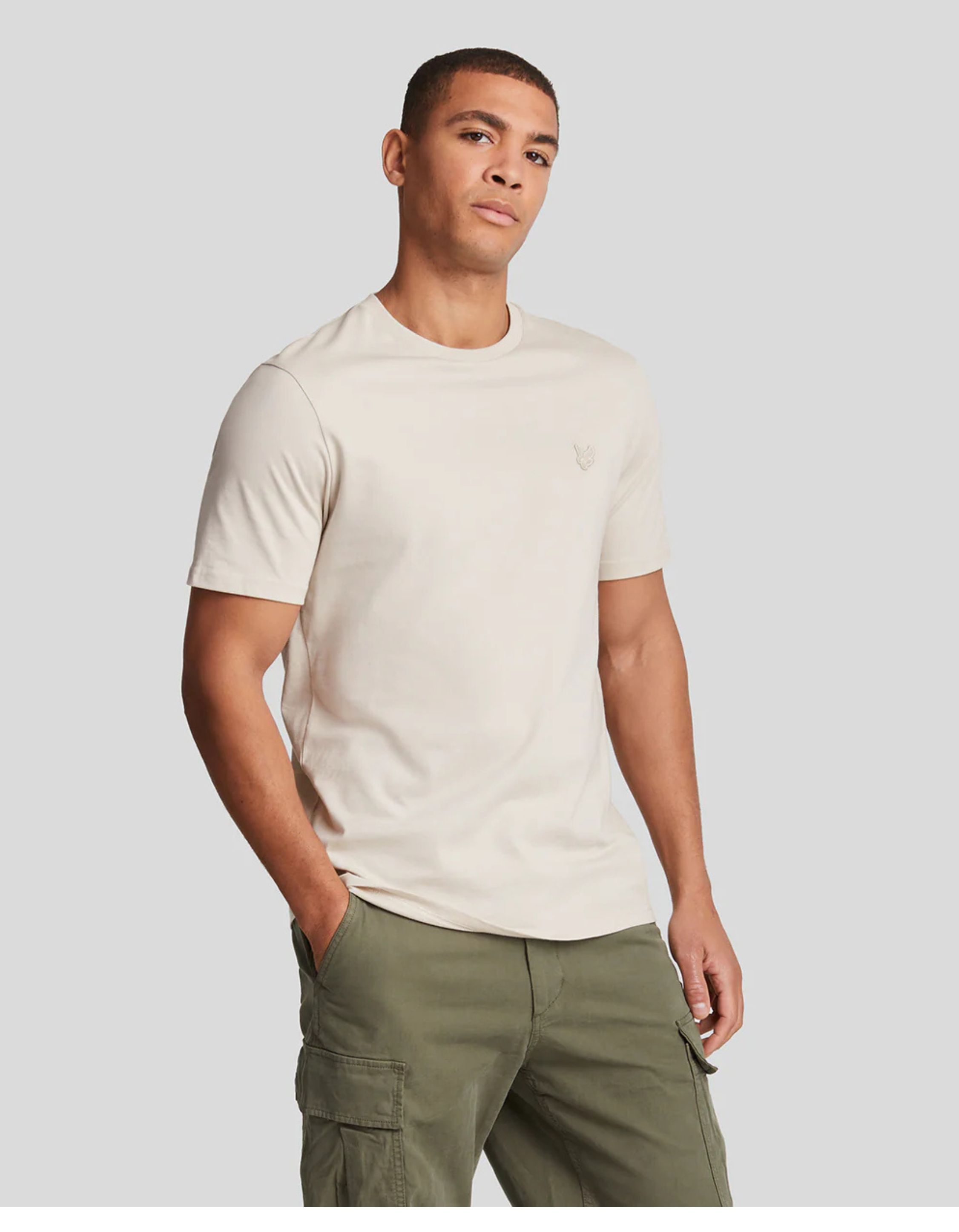 Lyle&scott Tonal Eagle T-shirts Beige Ts400ton