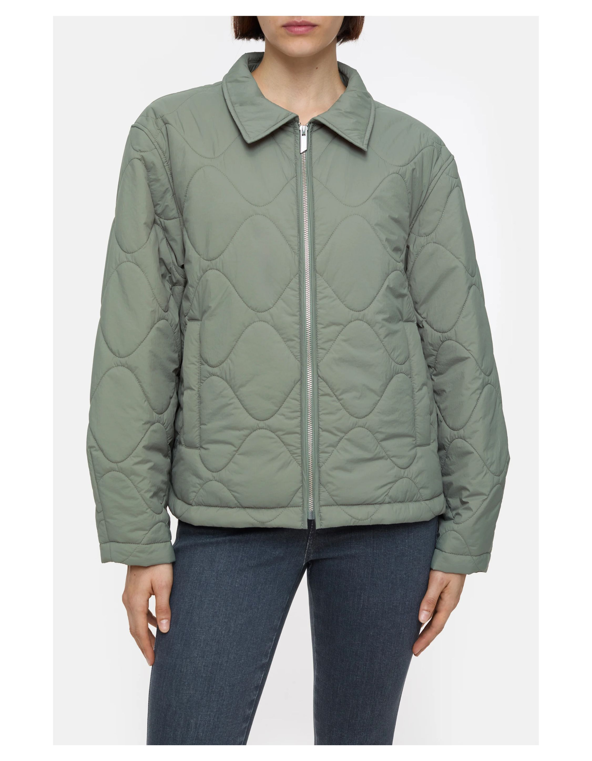 Closed Short Quilted Blouson Jackets Groen C97990-69h-22